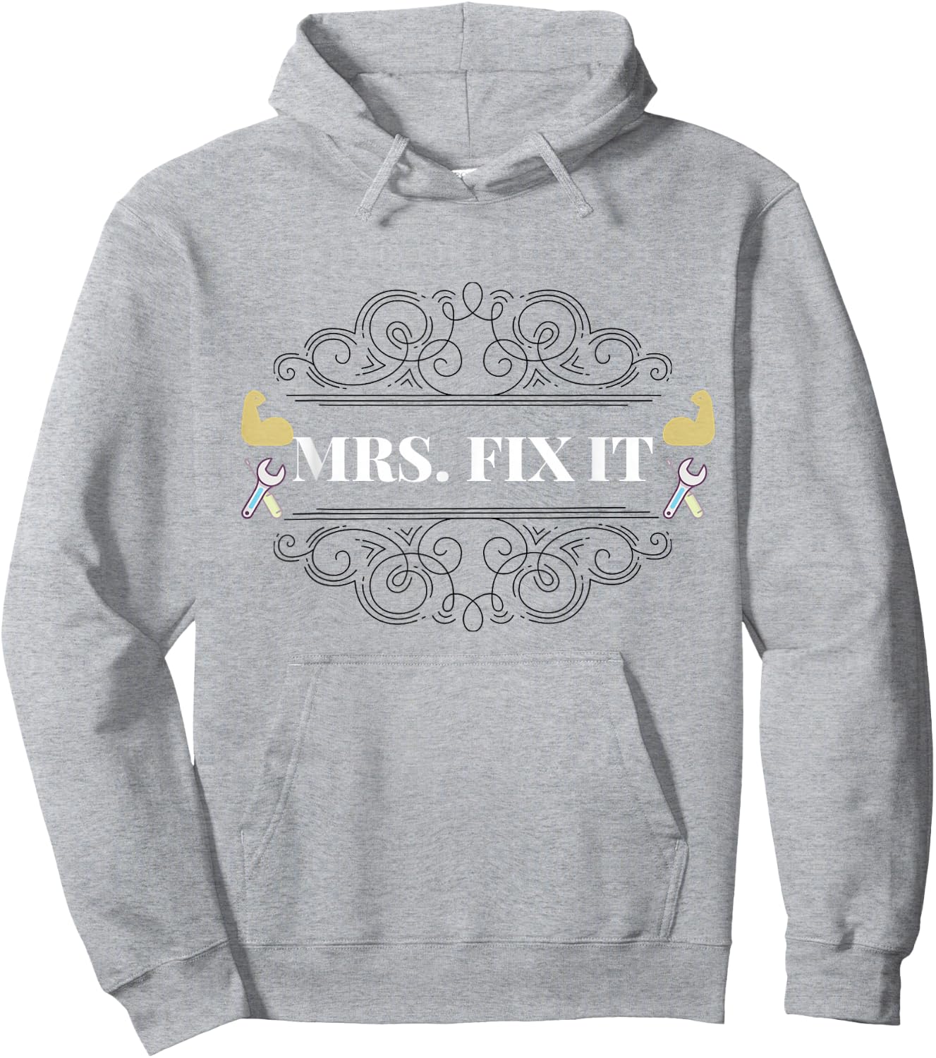 Mrs Fix It Handywoman T Shirt Hoodie - Hoodie | Ash