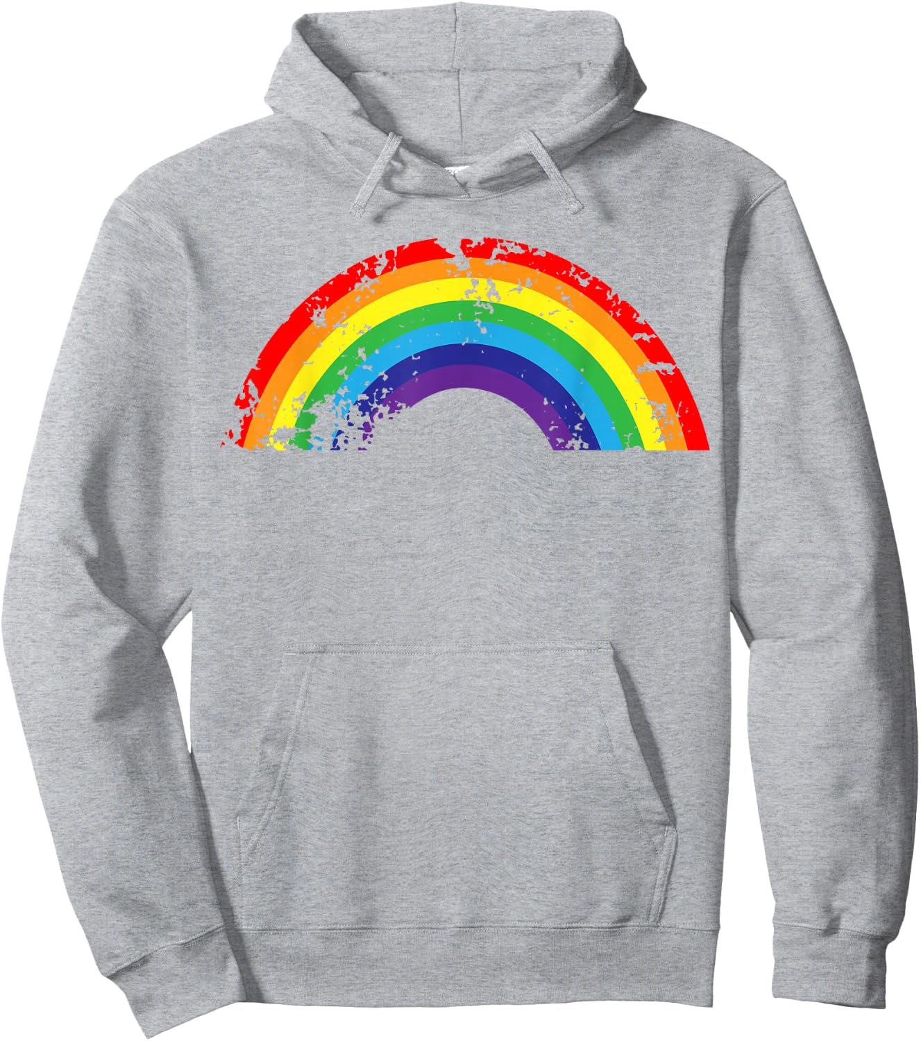 Cool Elegant Rainbow Vintage Retro 80's Style Shirt Gift Hoodie - Hoodie | Ash