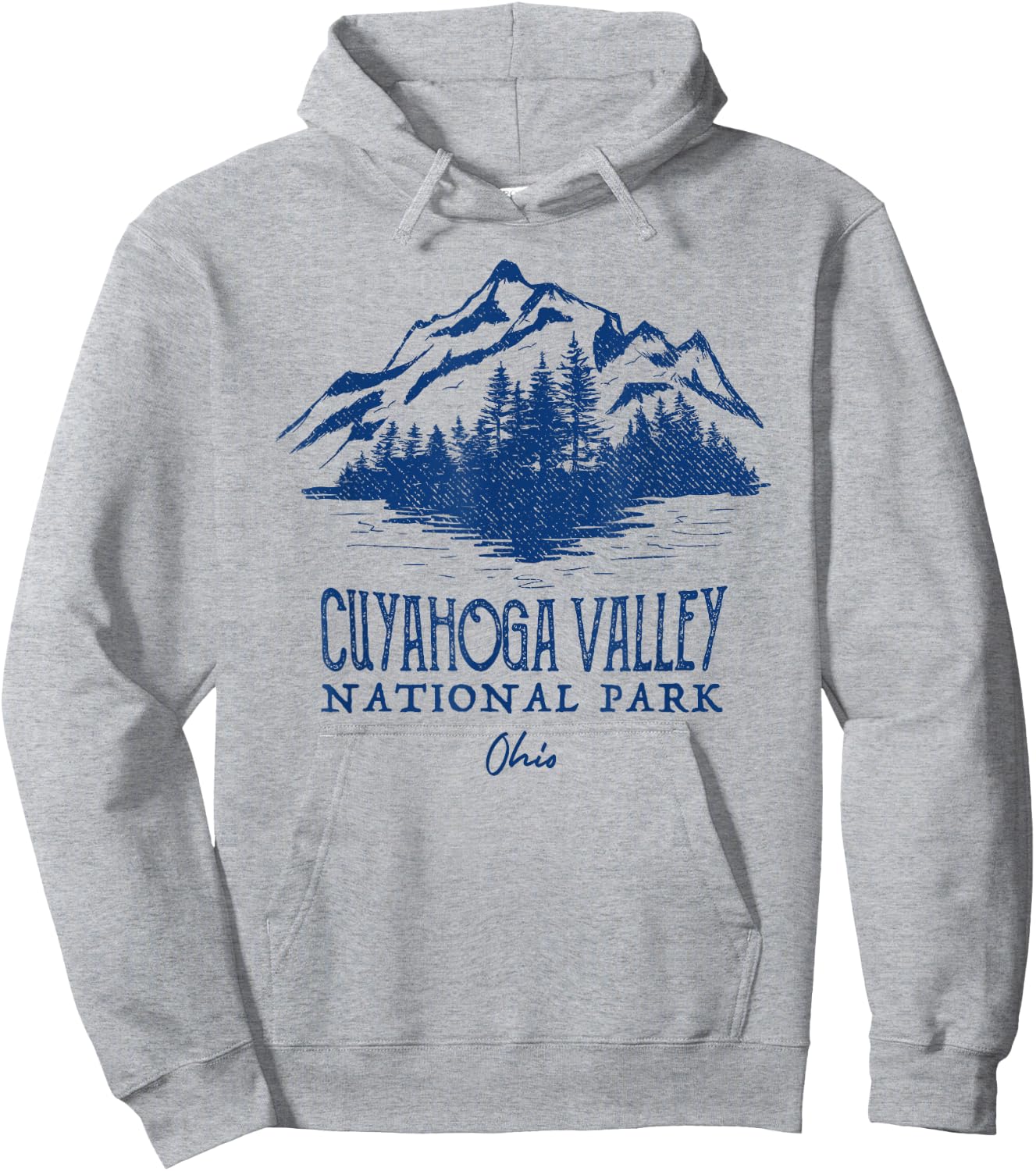 Vintage Cuyahoga Valley National Park Ohio Hoodie - Hoodie | Ash