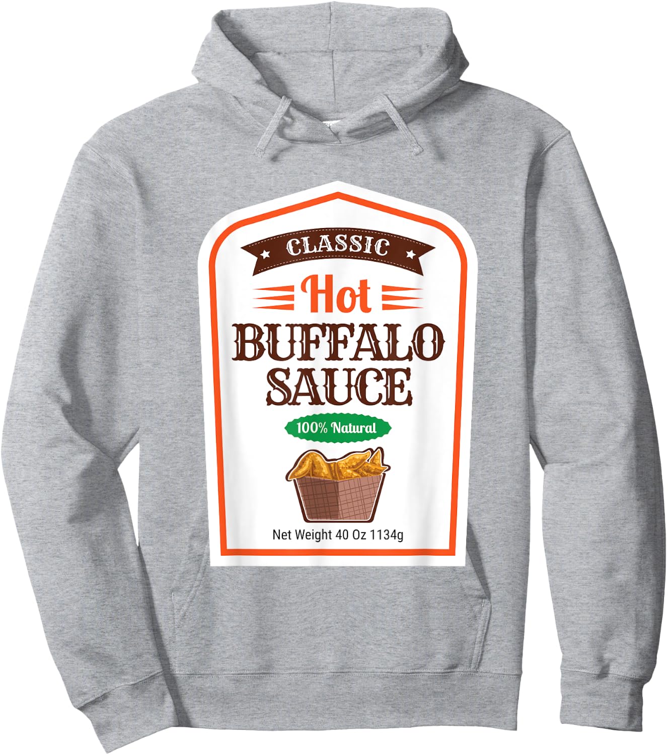 Buffalo Sauce Matching Halloween Costume Group Halloween Hoodie - Hoodie | Ash