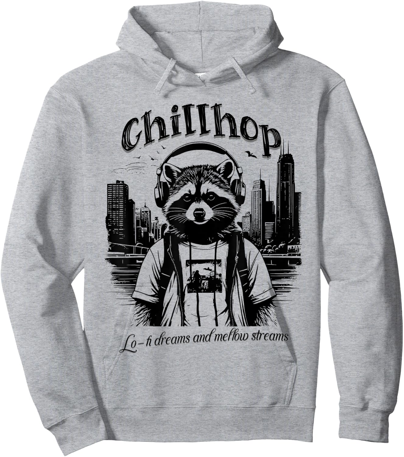 Chillhop Lo-fi Dreams and Mellow Streams Hoodie - Hoodie | Ash