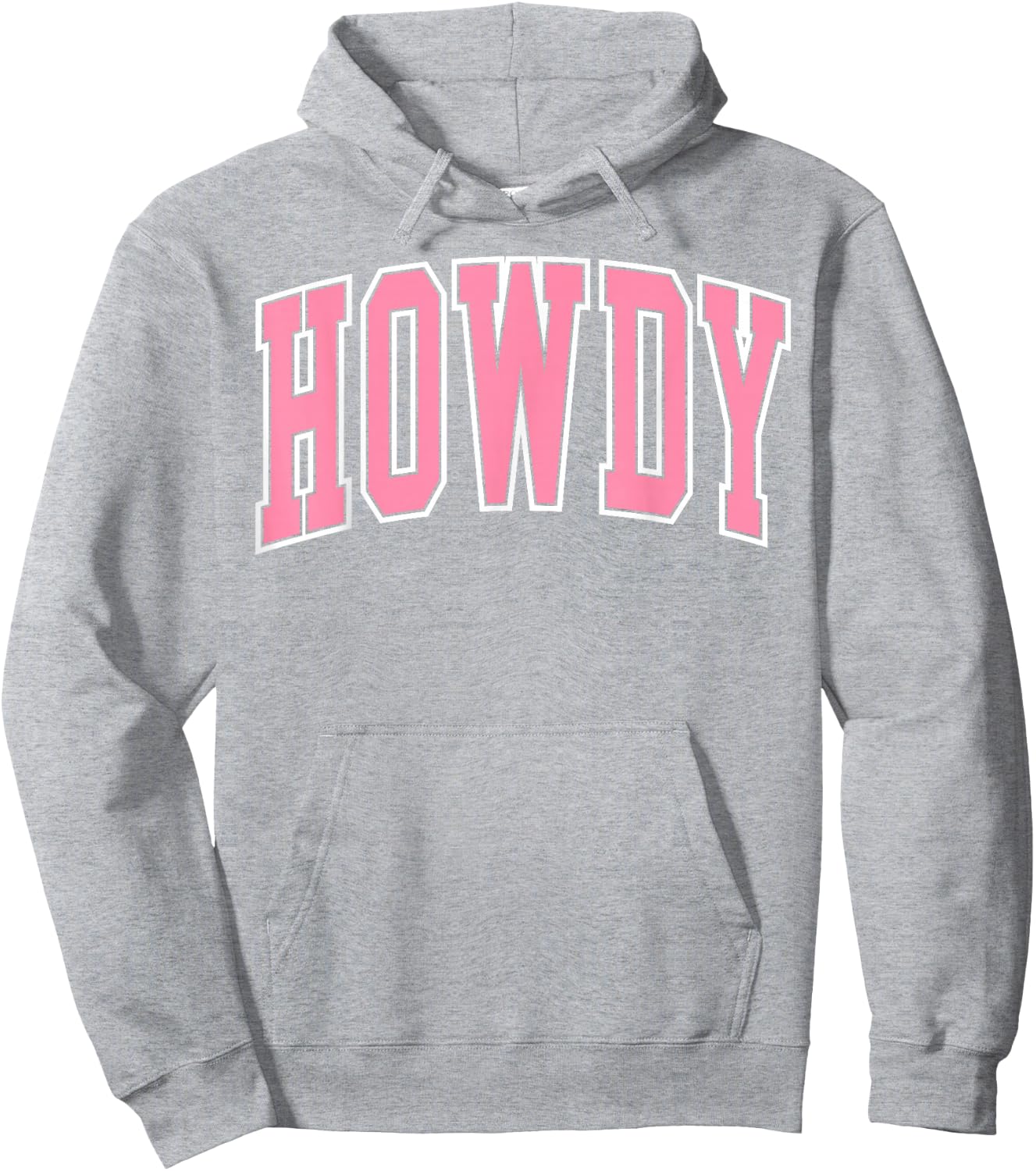 Preppy Cowgirl Varsity Pink Howdy Western Women Girls Hoodie - Hoodie | Ash