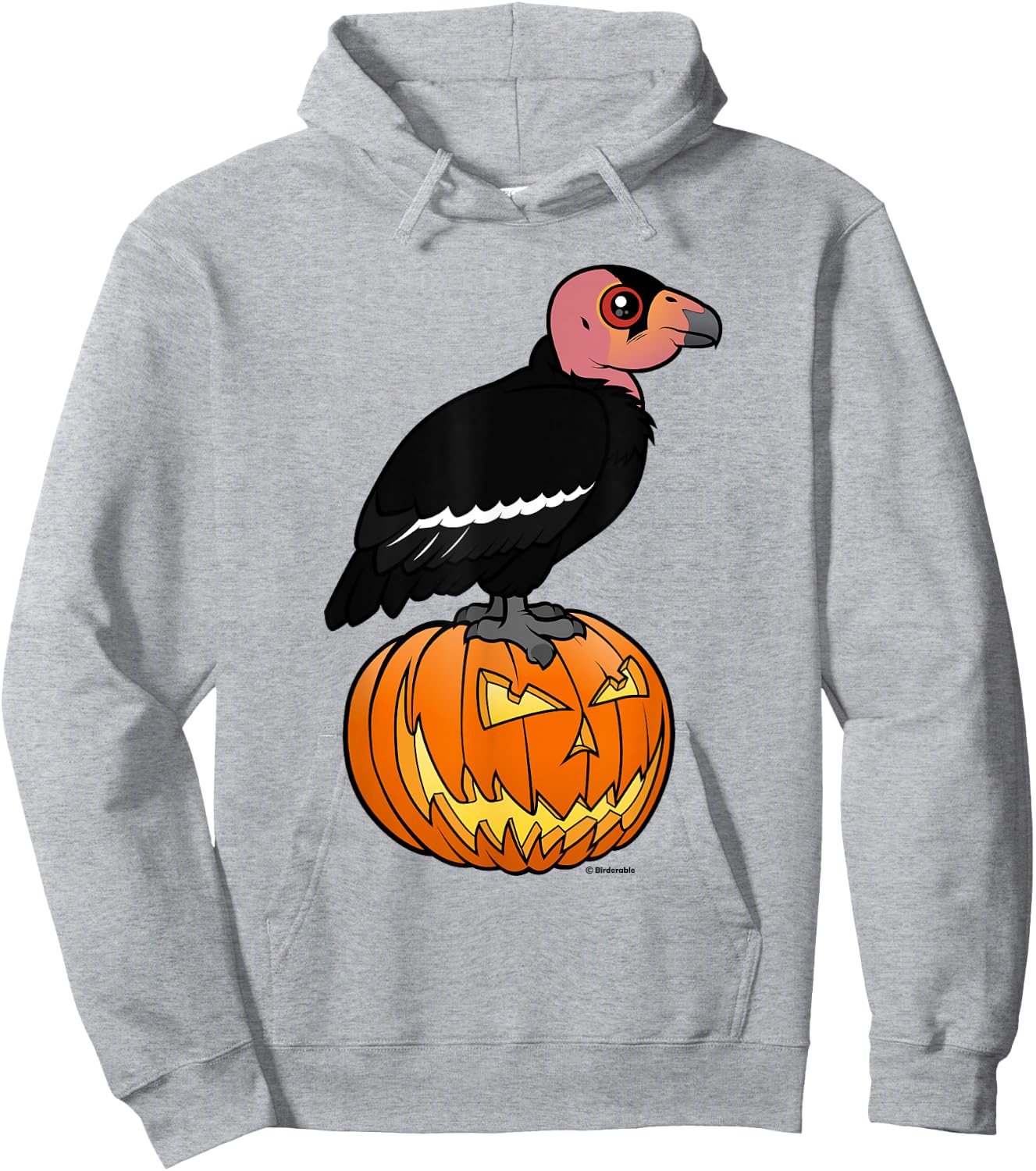 Funny California Condor Halloween Festive Birdorable Design Hoodie - Hoodie | Ash