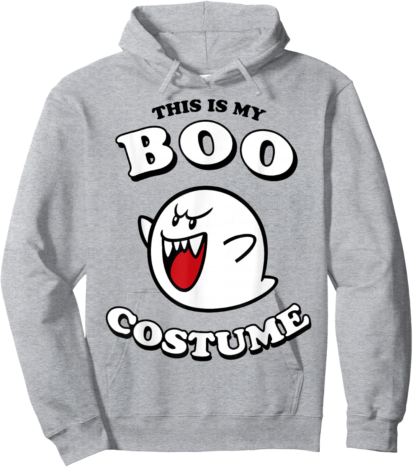 Super Mario Halloween Vintage This Is My Boo Costume Hoodie - Hoodie | Ash