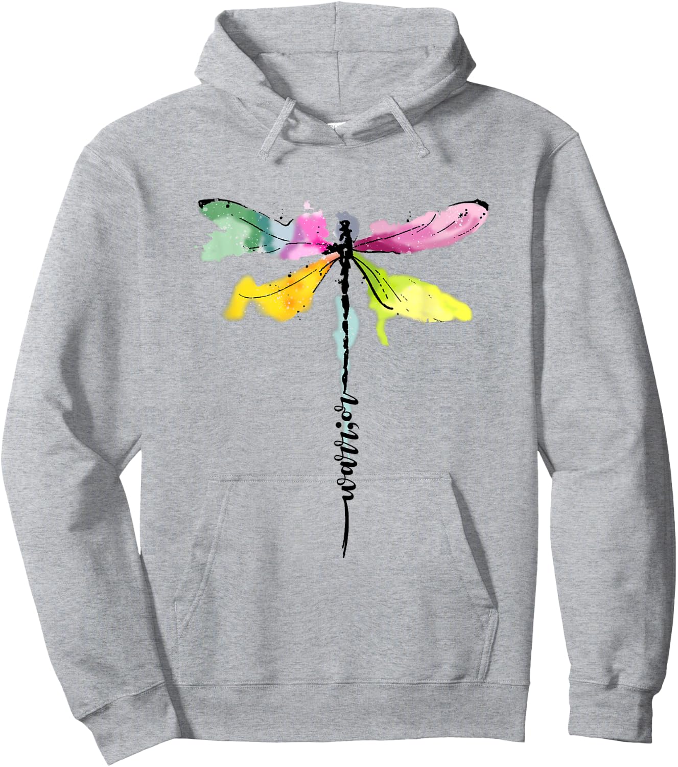 Dragonfly Warrior Semicolon Suicide Prevention Awareness Hoodie - Hoodie | Ash