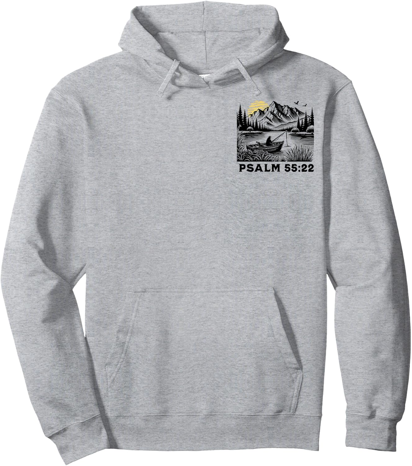 [2 Sided] Cast Your Cares On The Lord, Christian Fisherman Hoodie - Hoodie | Ash