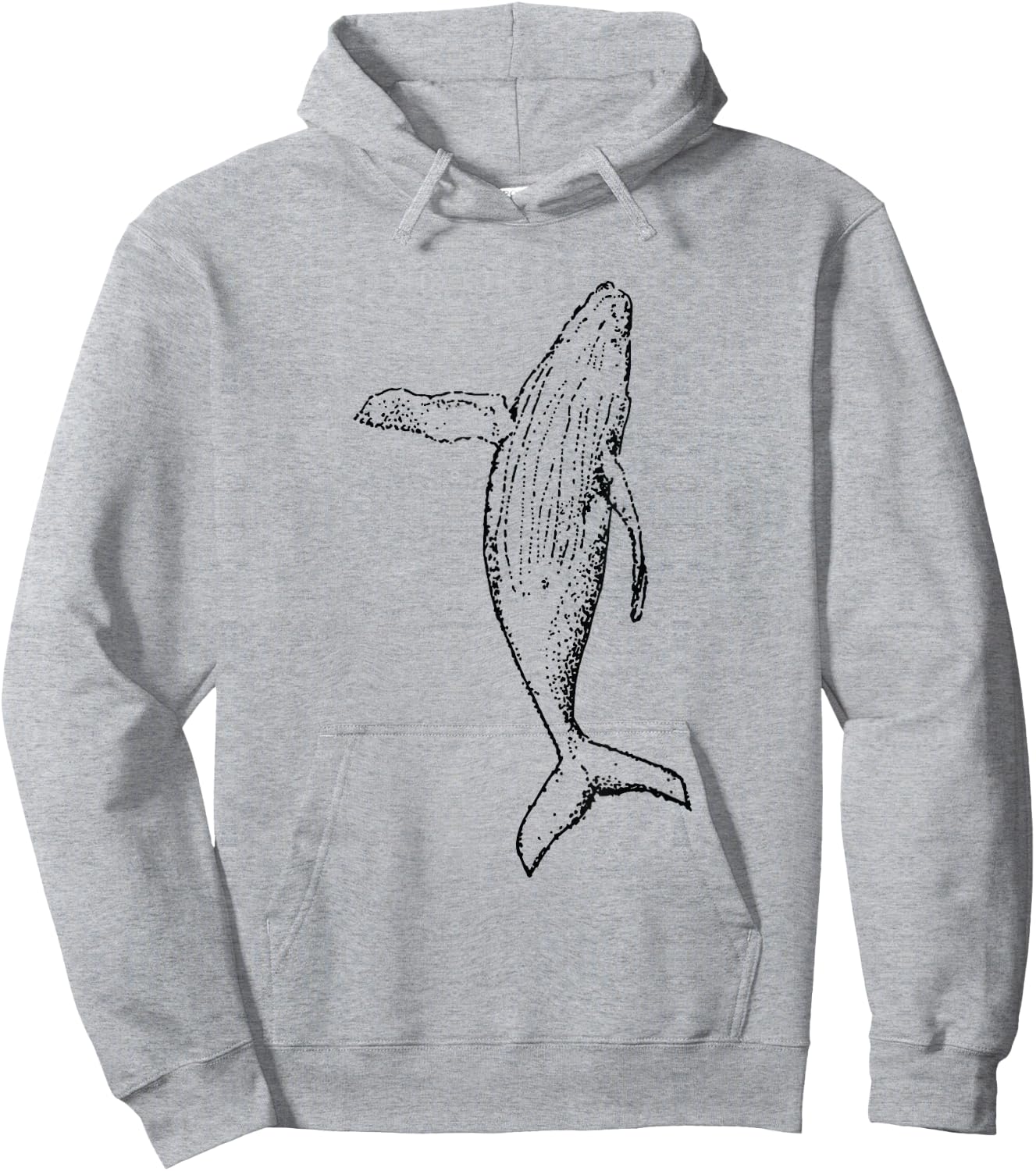 Humpback Whale | Playful And The Whales Hoodie - Hoodie | Ash