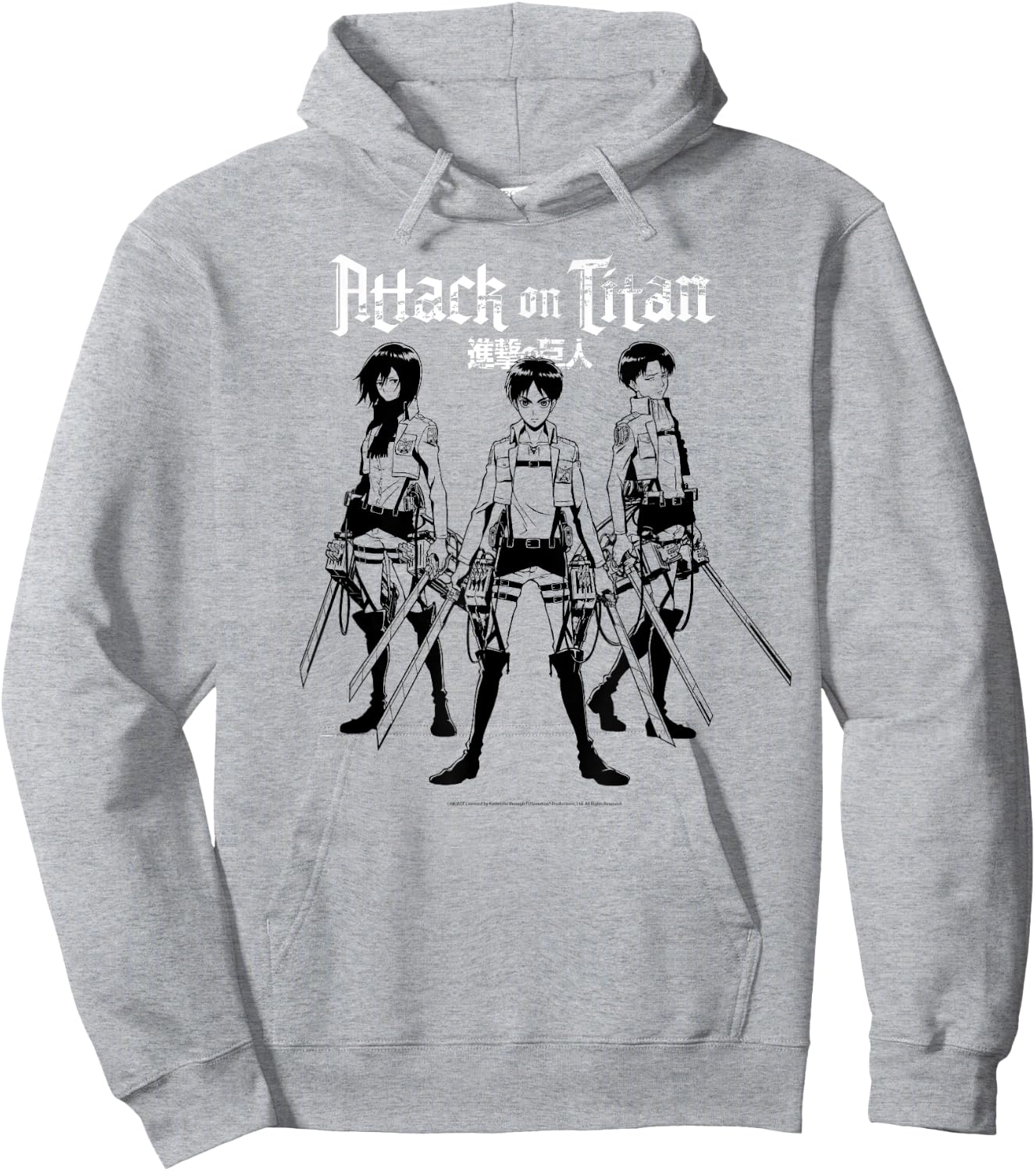 Attack on Titan Training Corps Trio Linear Anime Hoodie - Hoodie | Ash