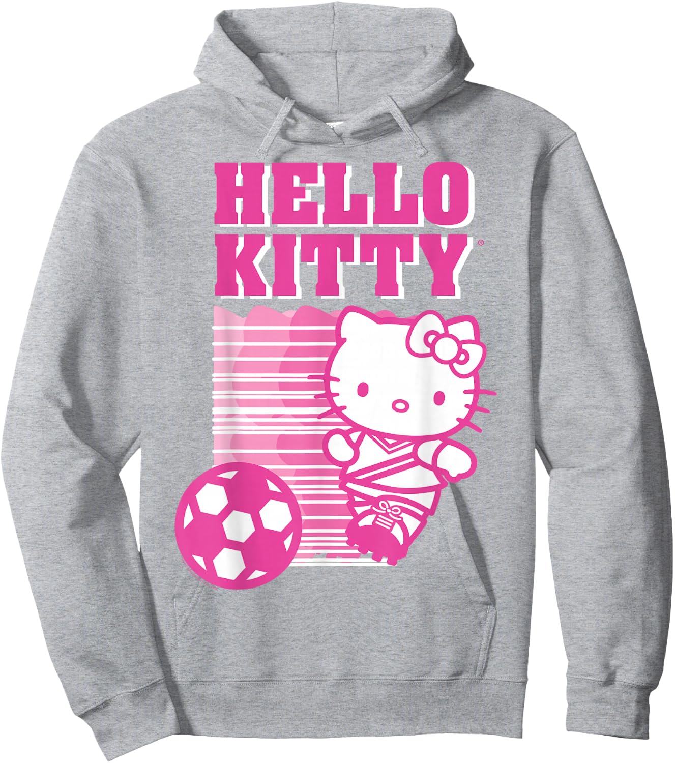 Hello Kitty Soccer Sports Athlete Shirt Hoodie - Hoodie | Ash