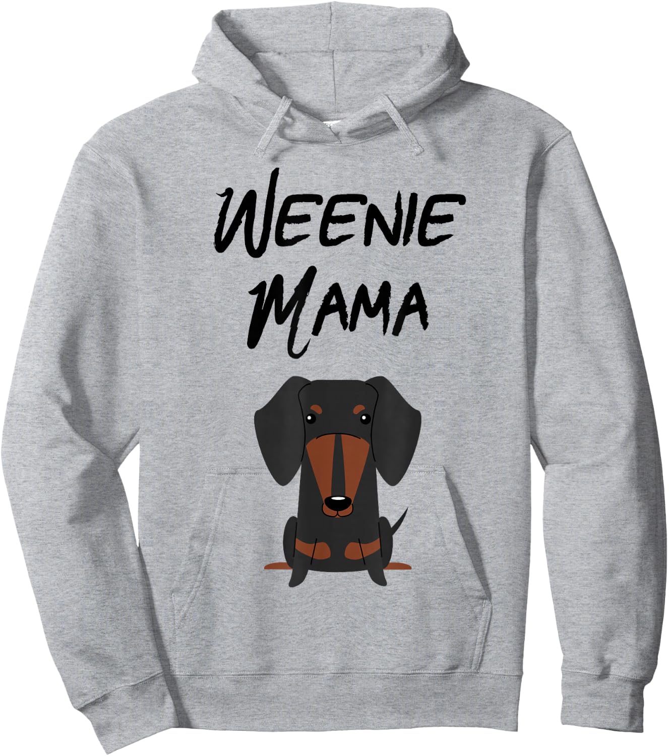 Weenie Mama Dachshund Mom Weiner dog Hoodie - Hoodie | Ash