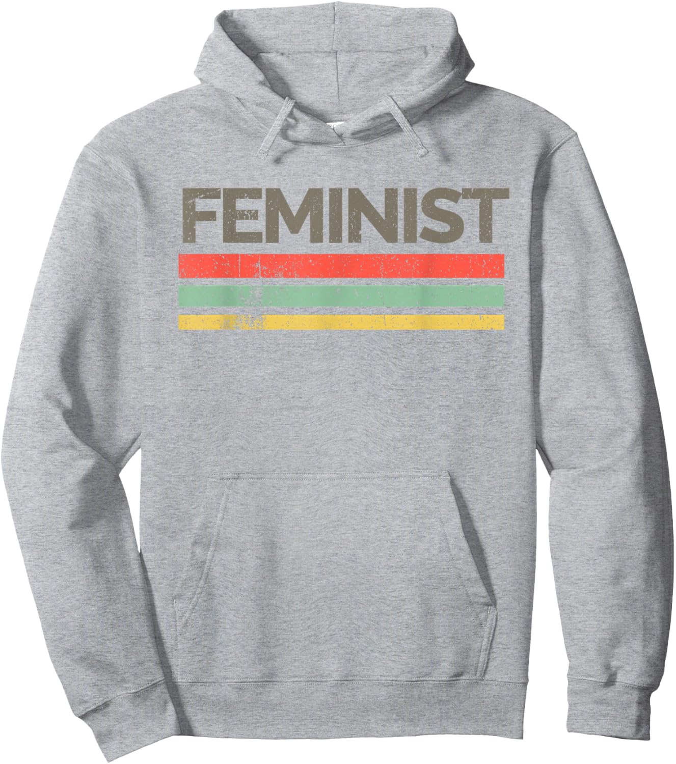 'Retro Vintage Feminist' Awesome Feminism Rights Shirt Hoodie - Hoodie | Ash