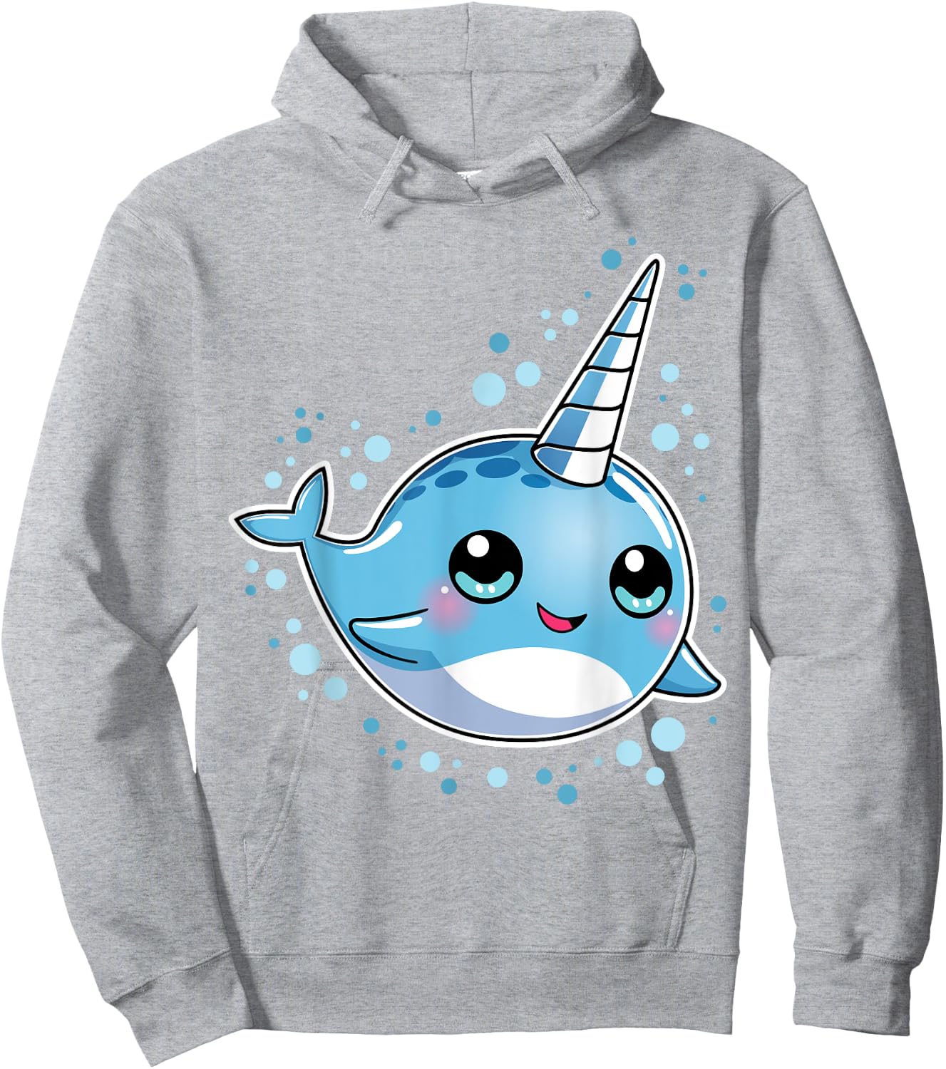 Narwhal Unicorn Of The Sea T shirt Girls Kids Women Gifts Hoodie - Hoodie | Ash