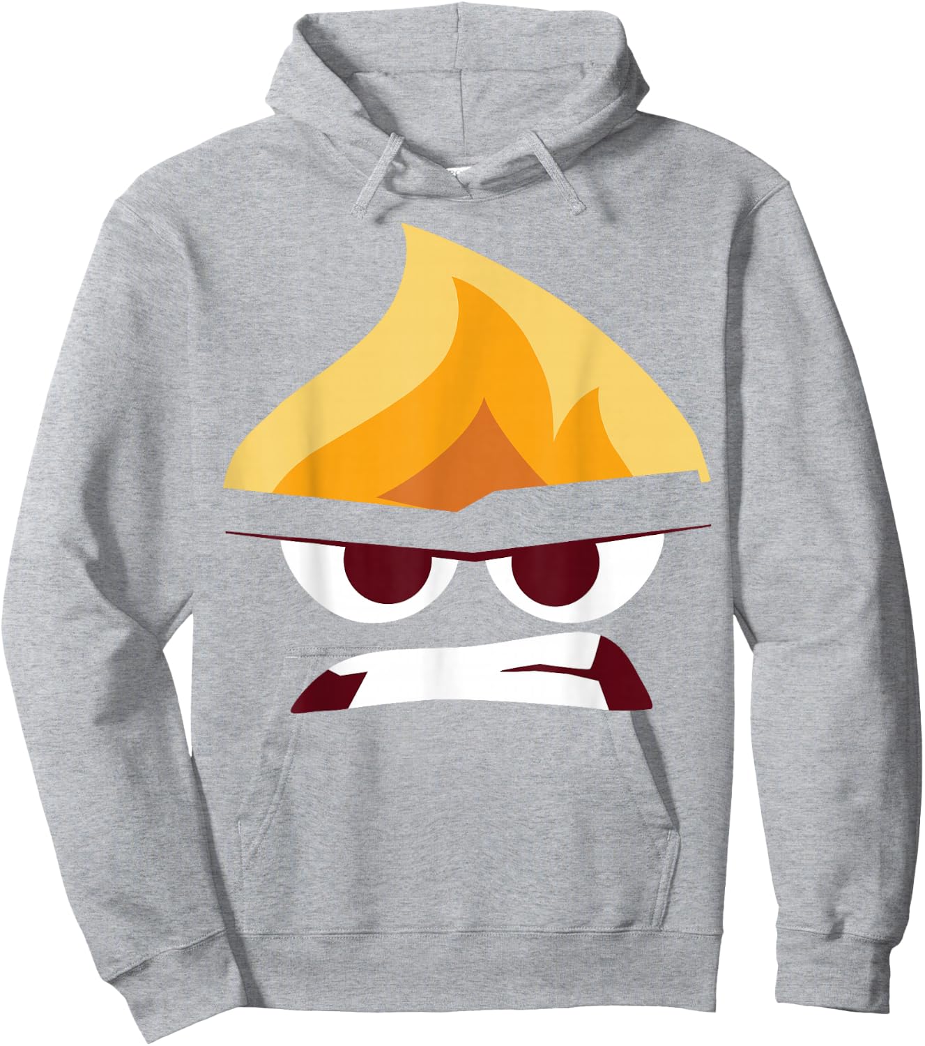 Disney Pixar Inside Out Angry Face Halloween Hoodie - Hoodie | Ash