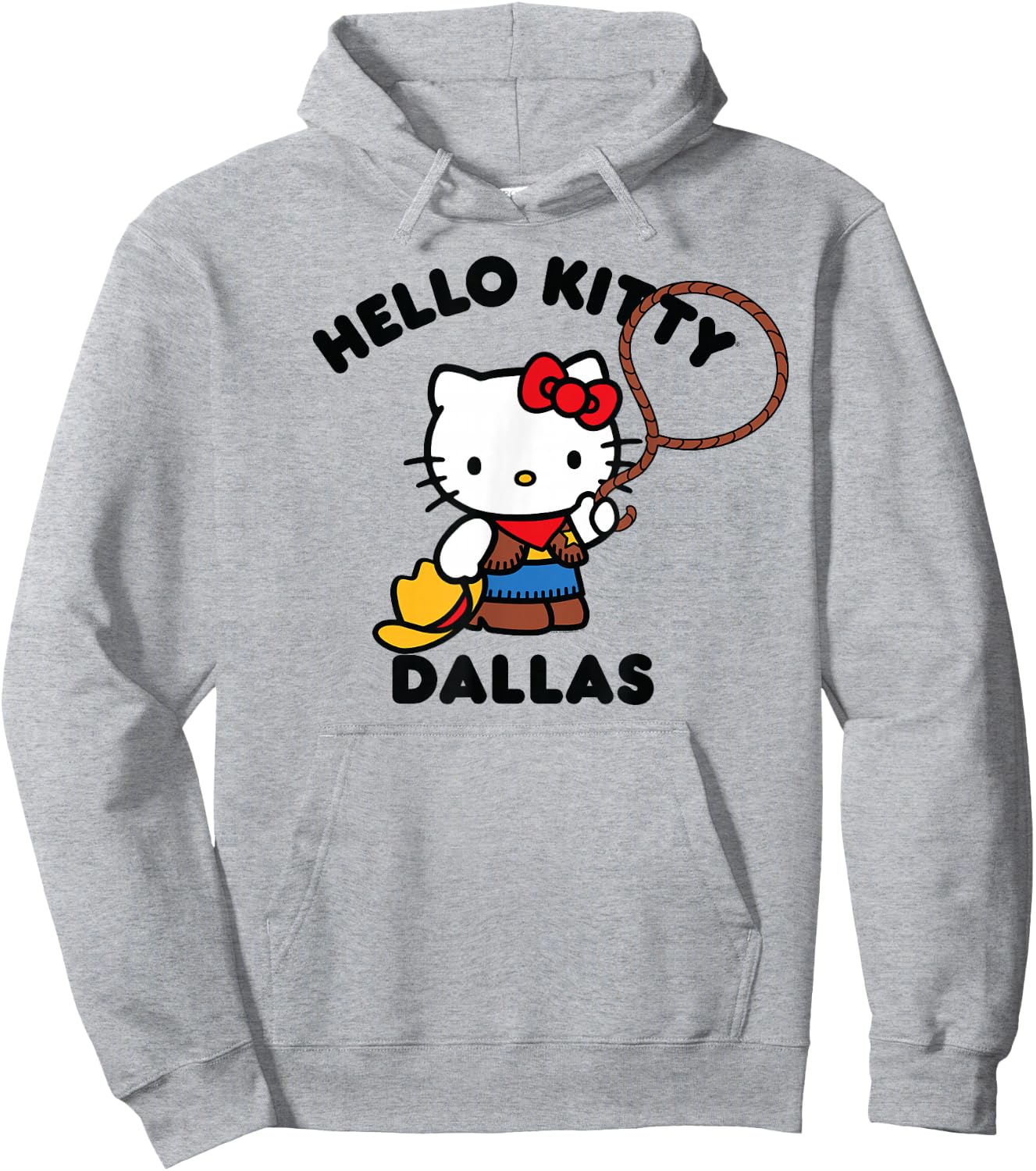 Hello Kitty Dallas Texas Hoodie - Hoodie | Ash