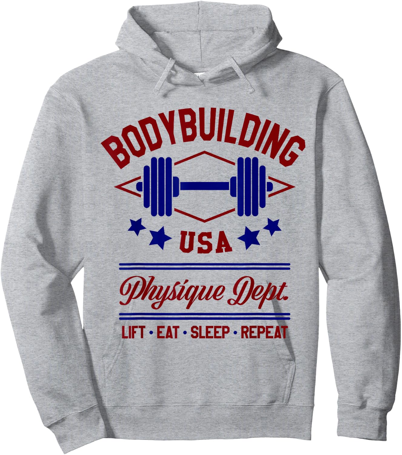 Vintage Retro Bodybuilding Gym Hoodie - Hoodie | Ash