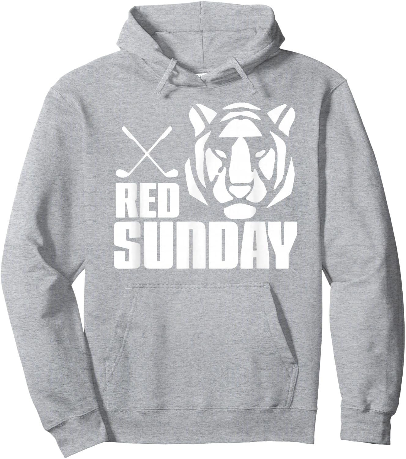 Tiger Red Sunday Golf Hoodie - Hoodie | Ash