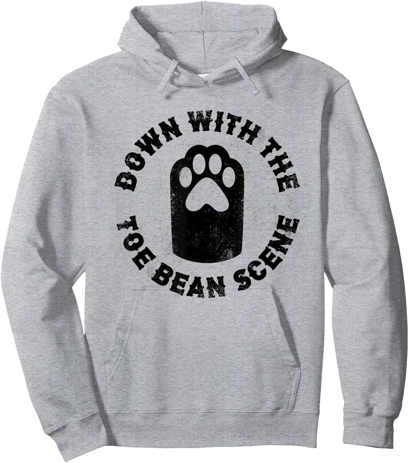 Kitty Paw Cat lover Down With The Toe Bean Scene Shirt Women Girls Kids Hoodie - Hoodie | Ash