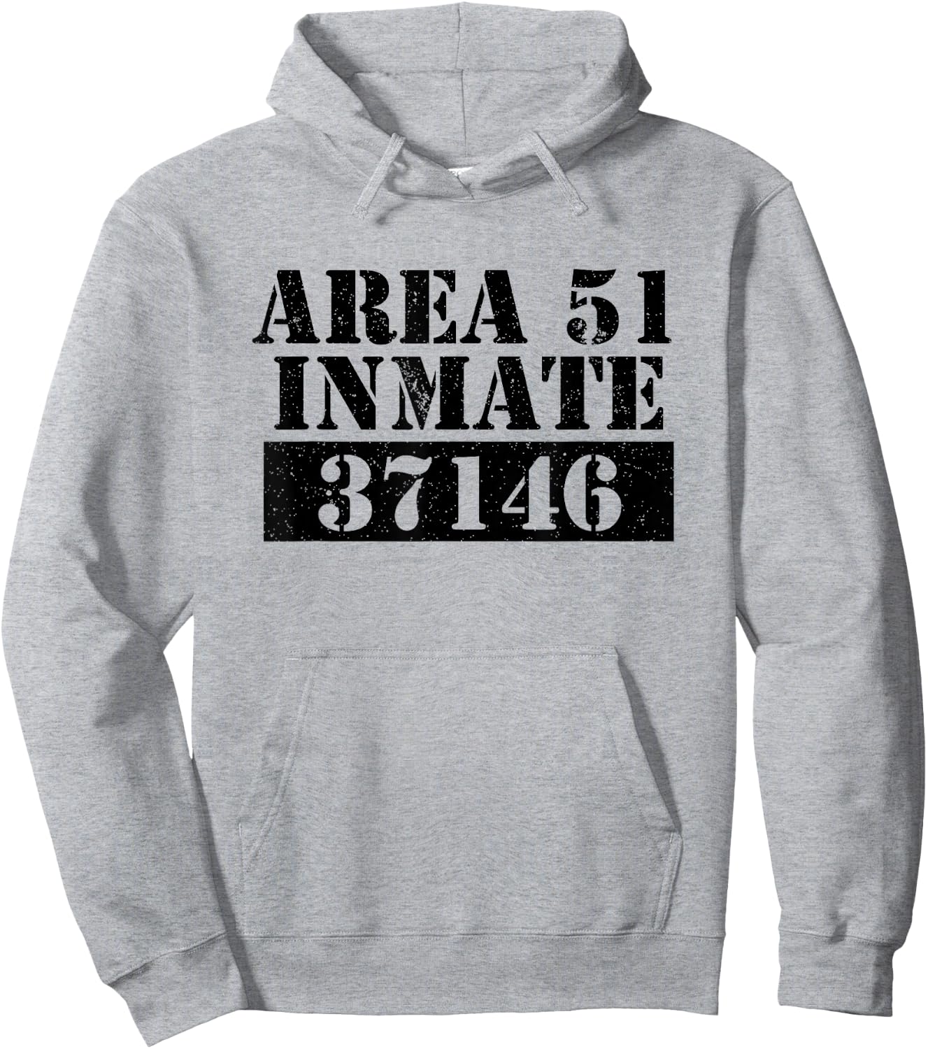 Area 51 Inmate Alien UFO Hoodie - Hoodie | Ash