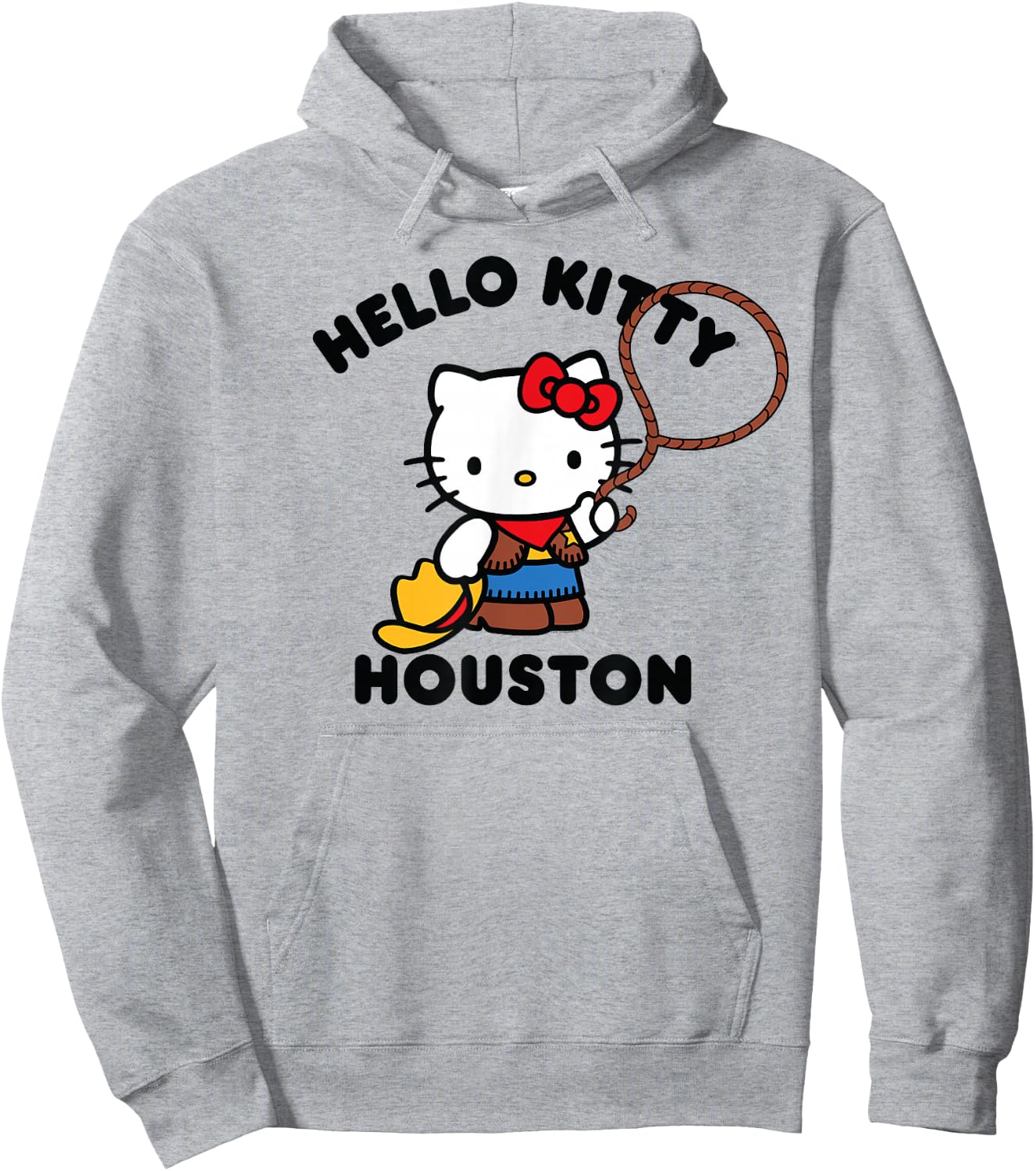 Hello Kitty Houston Texas Cowgirl Hoodie - Hoodie | Ash