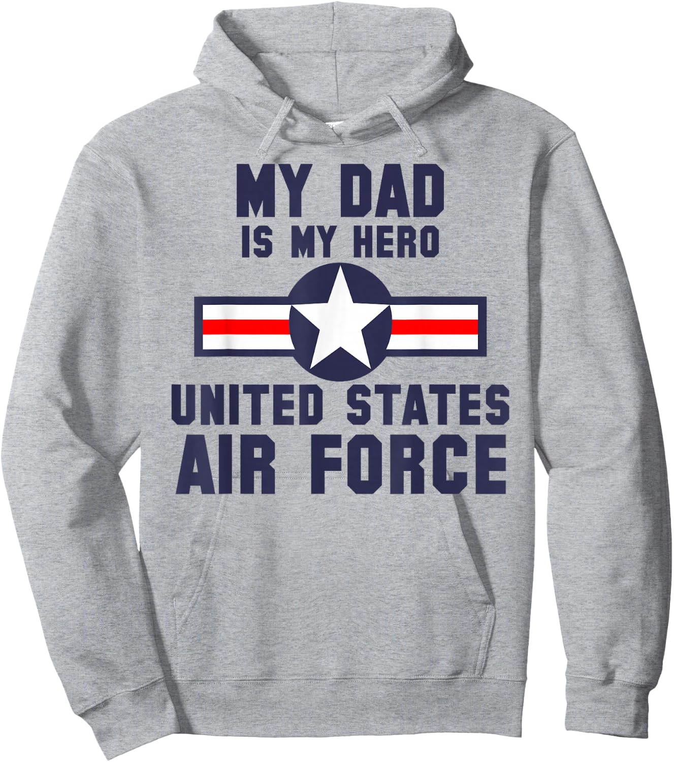 My Dad is My Hero United States Air Force Vintage Hoodie - Hoodie | Ash