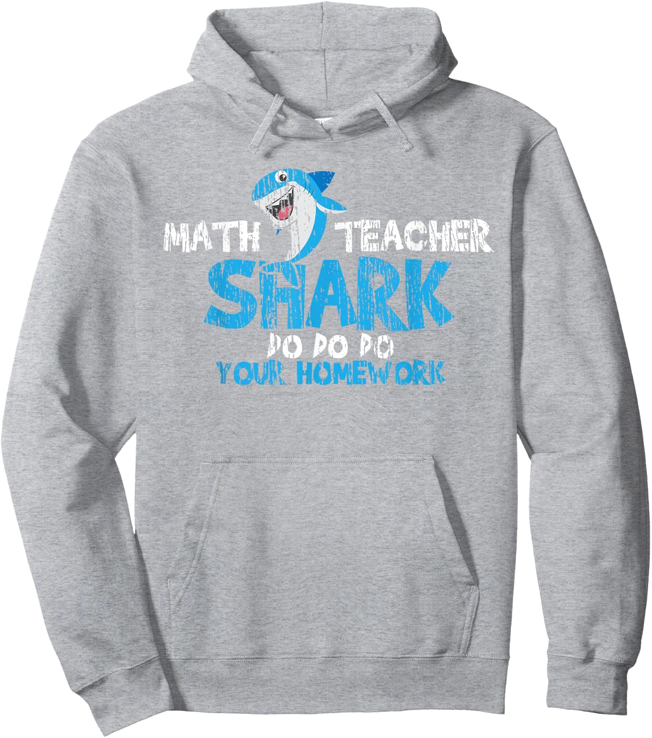 Math Teacher Shark Teachers Gift Men Women Girls Kids Hoodie - Hoodie | Ash