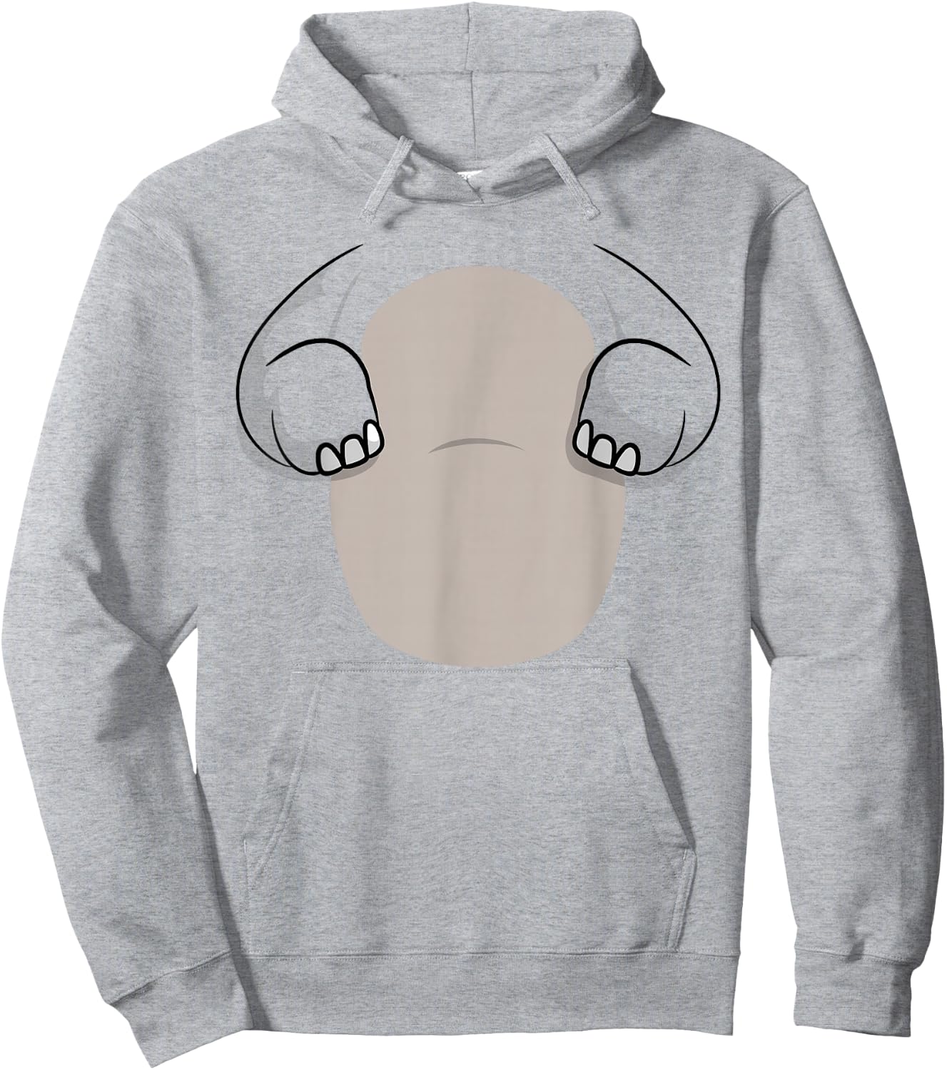 Elephant Body Costume Easy Halloween Costume Gift Funny Hoodie - Hoodie | Ash
