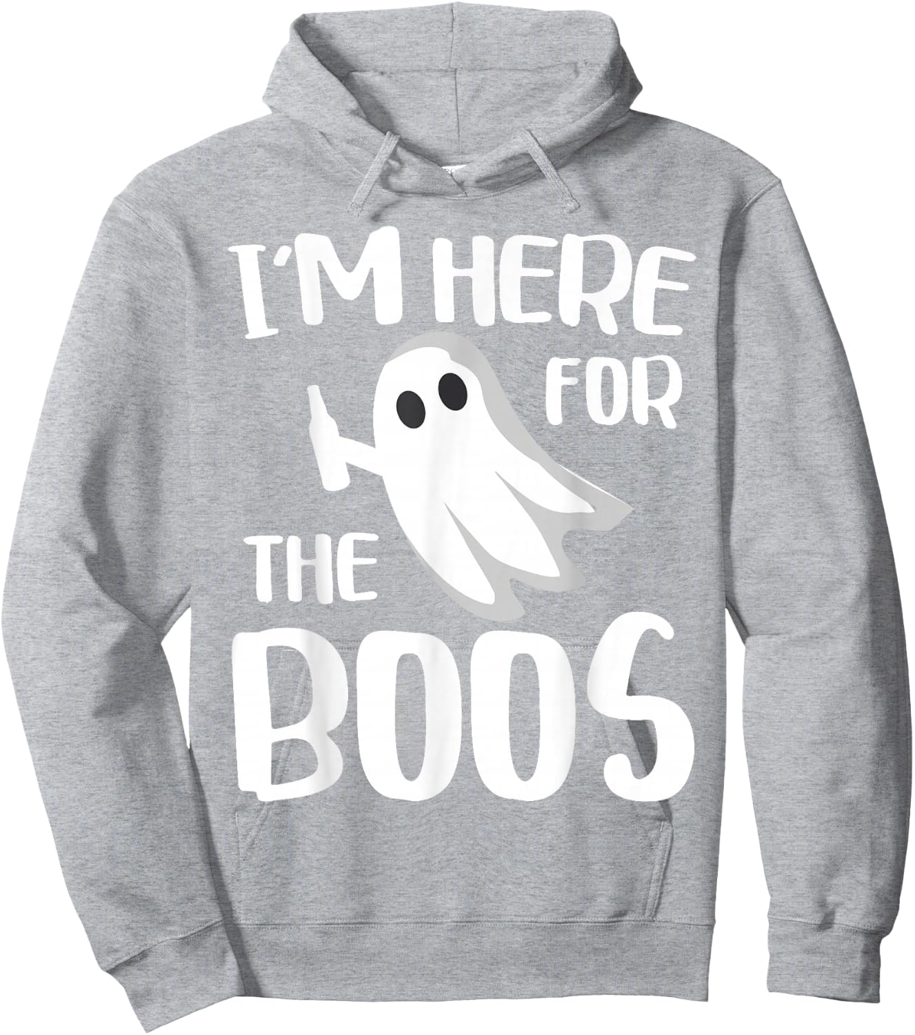 I'm Here For The Boos Shirt Adult Men Women Kids Halloween Hoodie - Hoodie | Ash