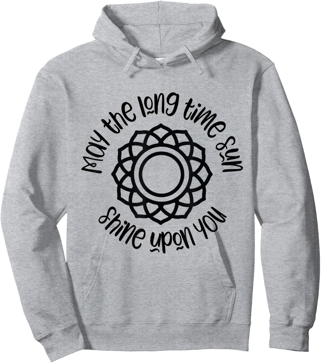 Kundalini Yoga Shirt May The Long Time Sun Shine Upon You Hoodie - Hoodie | Ash