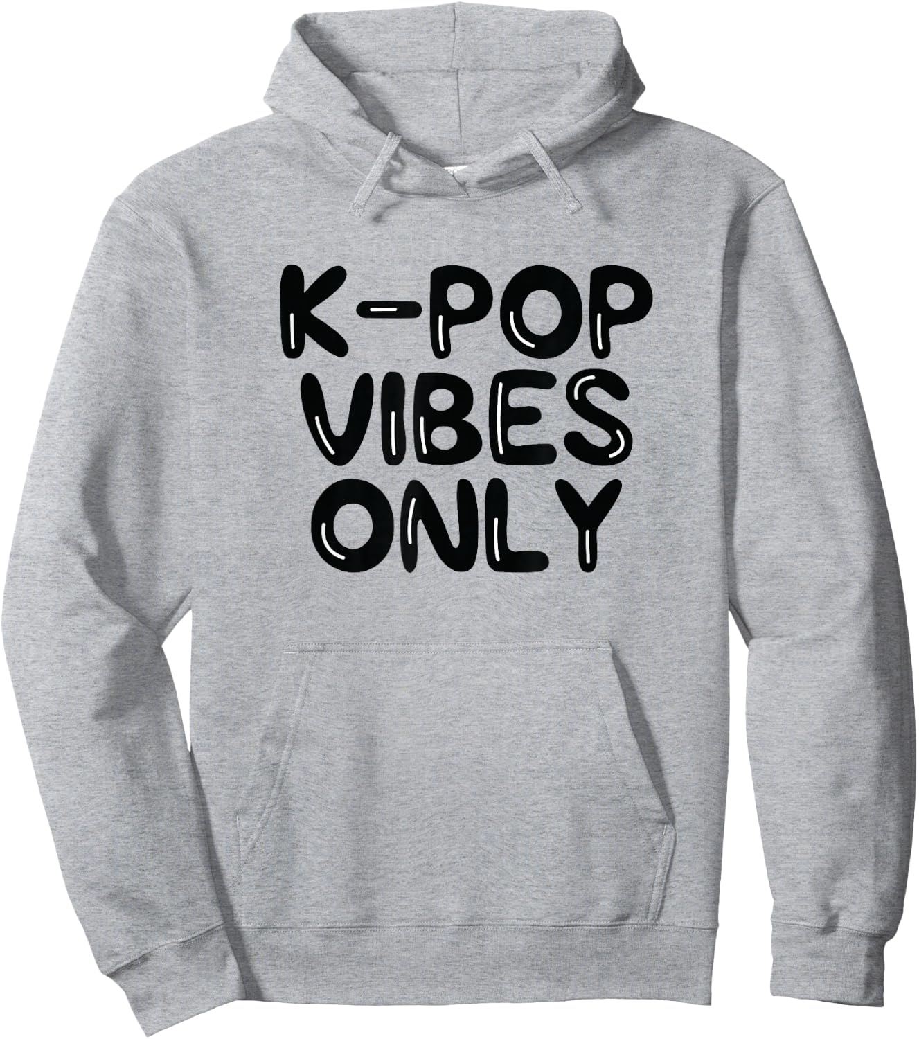 K-Pop Vibes Only KPop Love Korean Merchandise Gift Hoodie - Hoodie | Ash