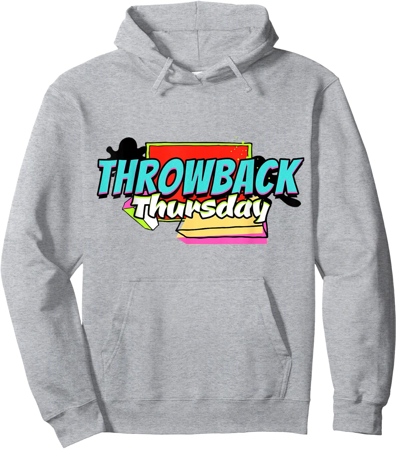 Throwback #TBT Thursday 70s, 80s, 90s Retro Shirt Hoodie - Hoodie | Ash