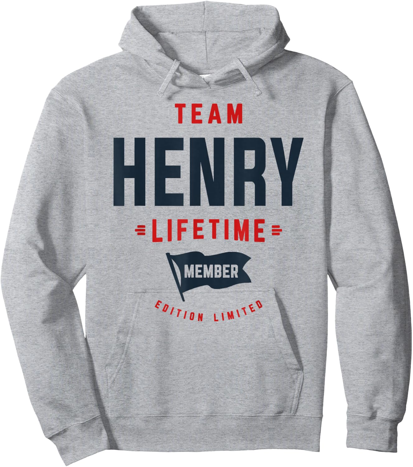 Team Henry Lifetime Member Funny Name Henry Hoodie - Hoodie | Ash