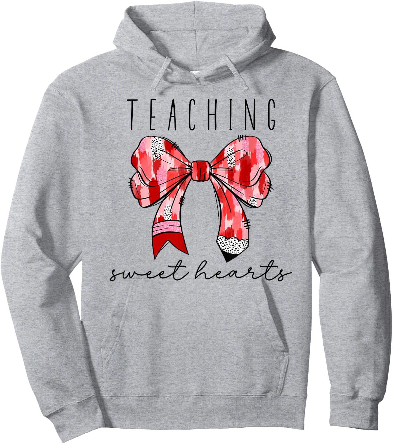Teaching Sweet Hearts Teacher Valentine’s Day Women Hoodie - Hoodie | Ash