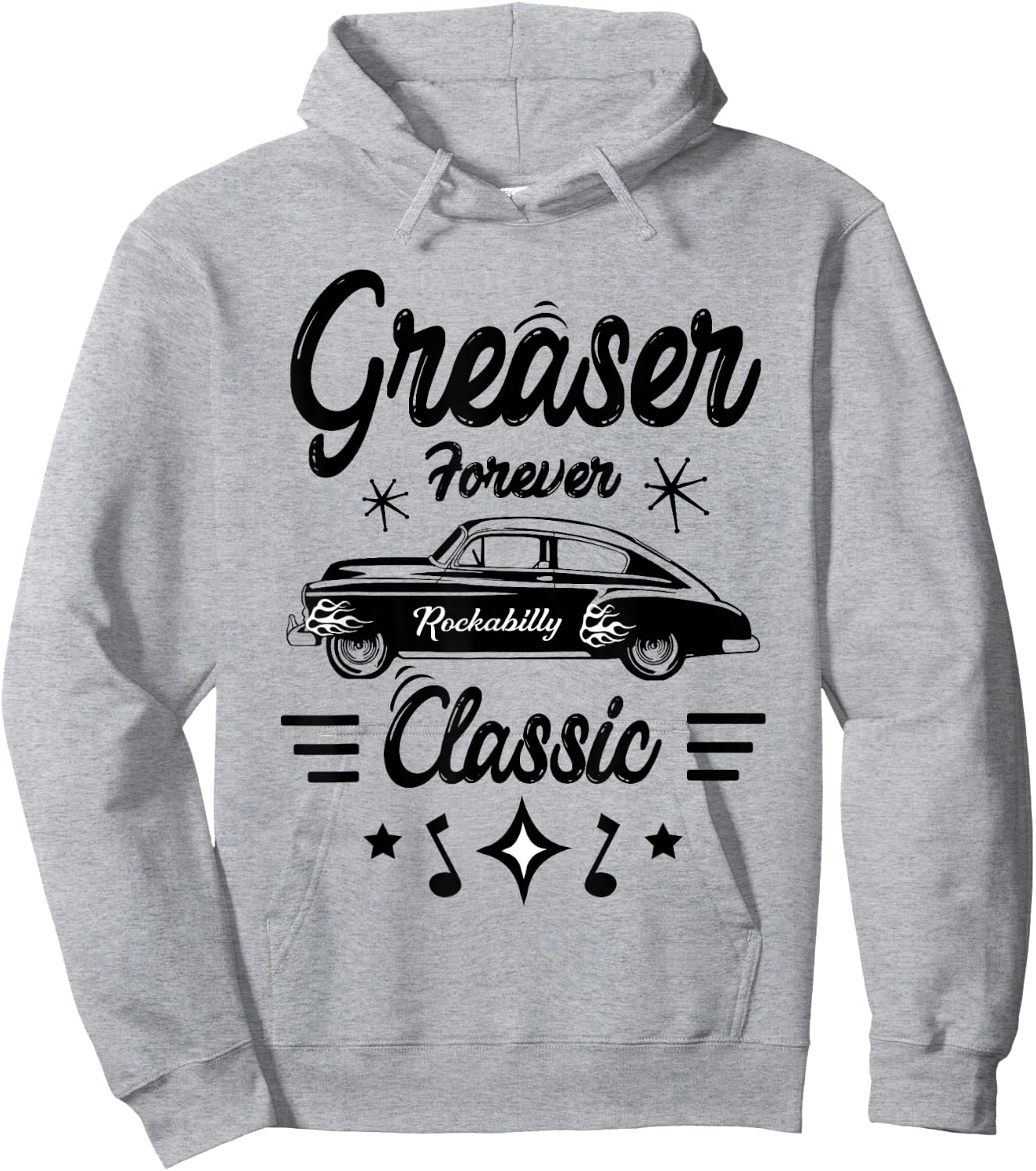 1950s Sock Hop Costume Retro 50s Vintage Rockabilly Greaser Hoodie - Hoodie | Ash