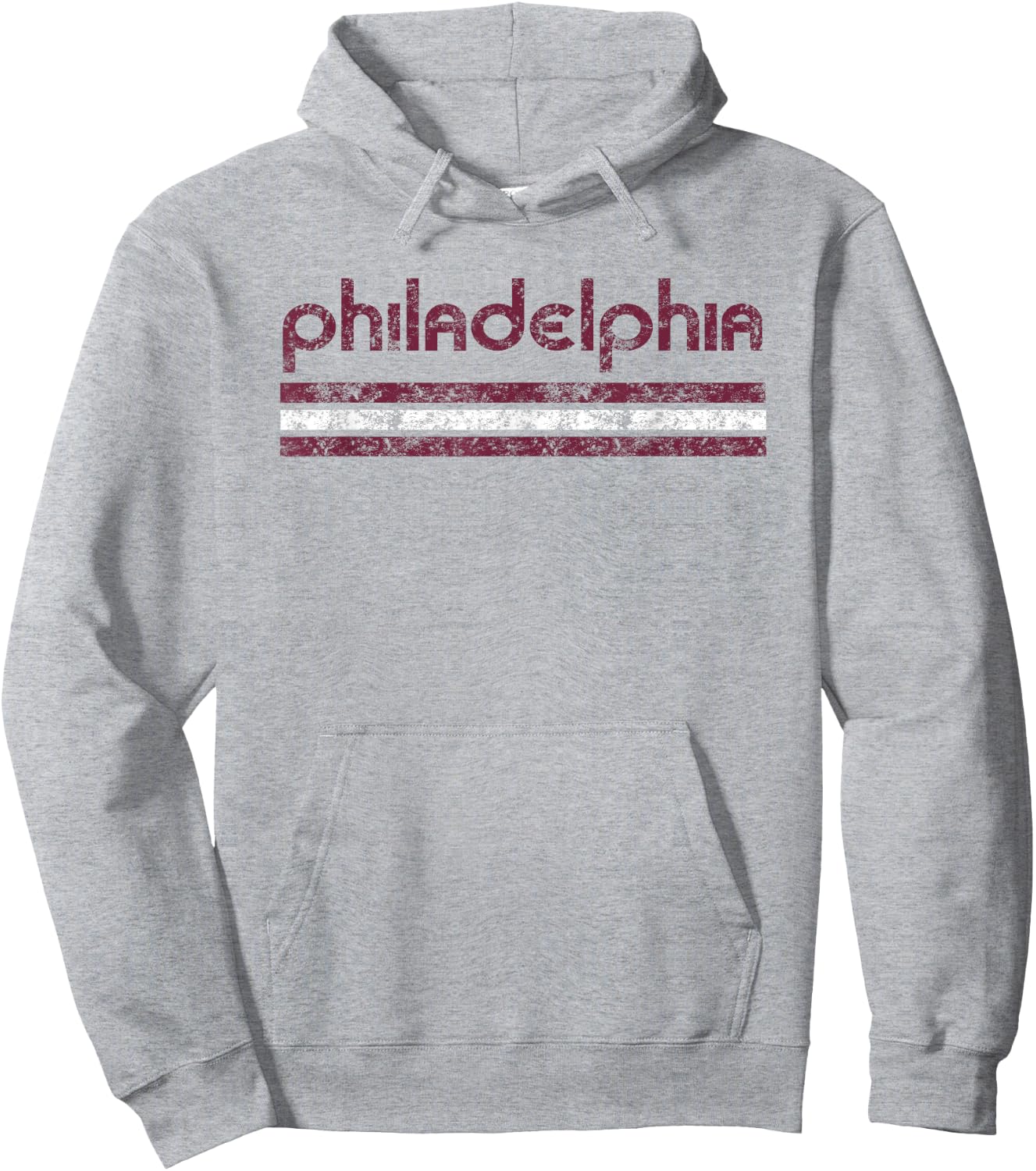 Philadelphia Pennsylvania Retro Vintage Throwback Hoodie - Hoodie | Ash