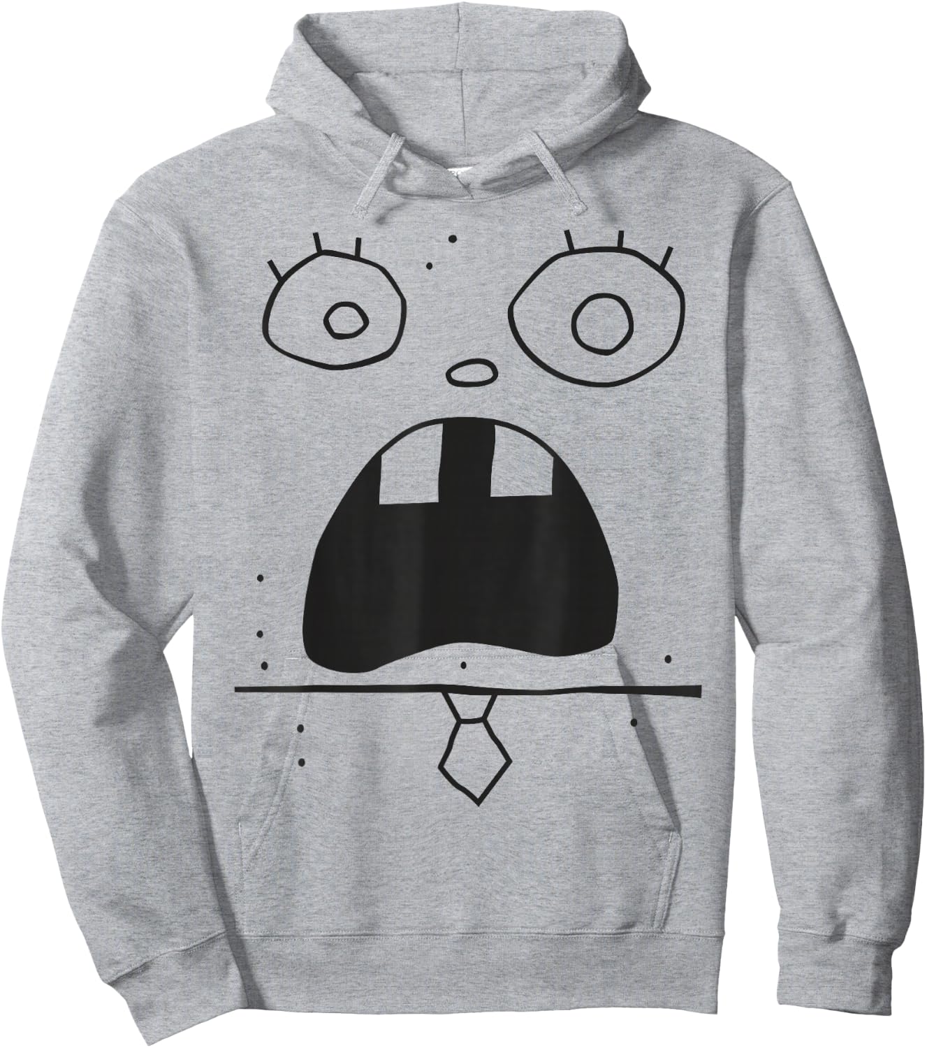 SpongeBob SquarePants Doodle Bob Face Costume Hoodie - Hoodie | Ash
