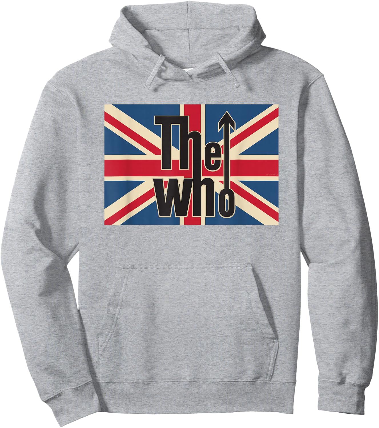 The Who Official Union Jack Flag Logo Hoodie - Hoodie | Ash