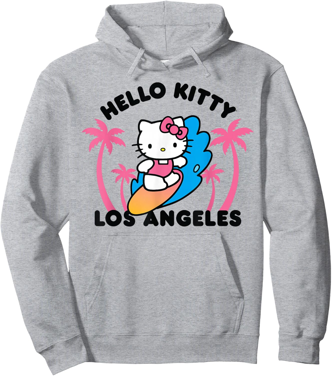 Hello Kitty Los Angeles Surfing Hoodie - Hoodie | Ash