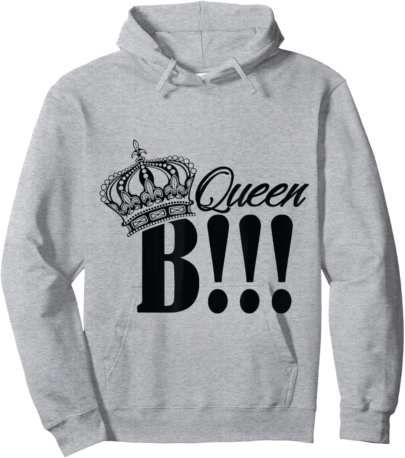 QUEEN B T SHIRT let everyone know who is large and in charge Hoodie - Hoodie | Ash