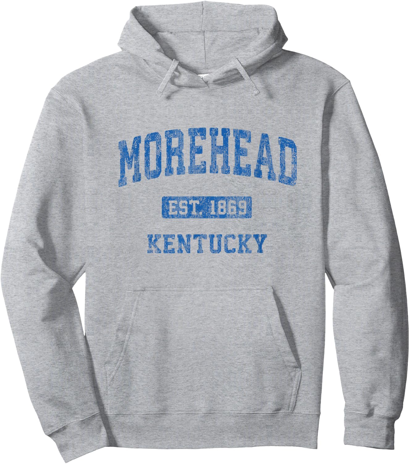 Morehead Kentucky KY Vintage Athletic Sports Design Hoodie - Hoodie | Ash