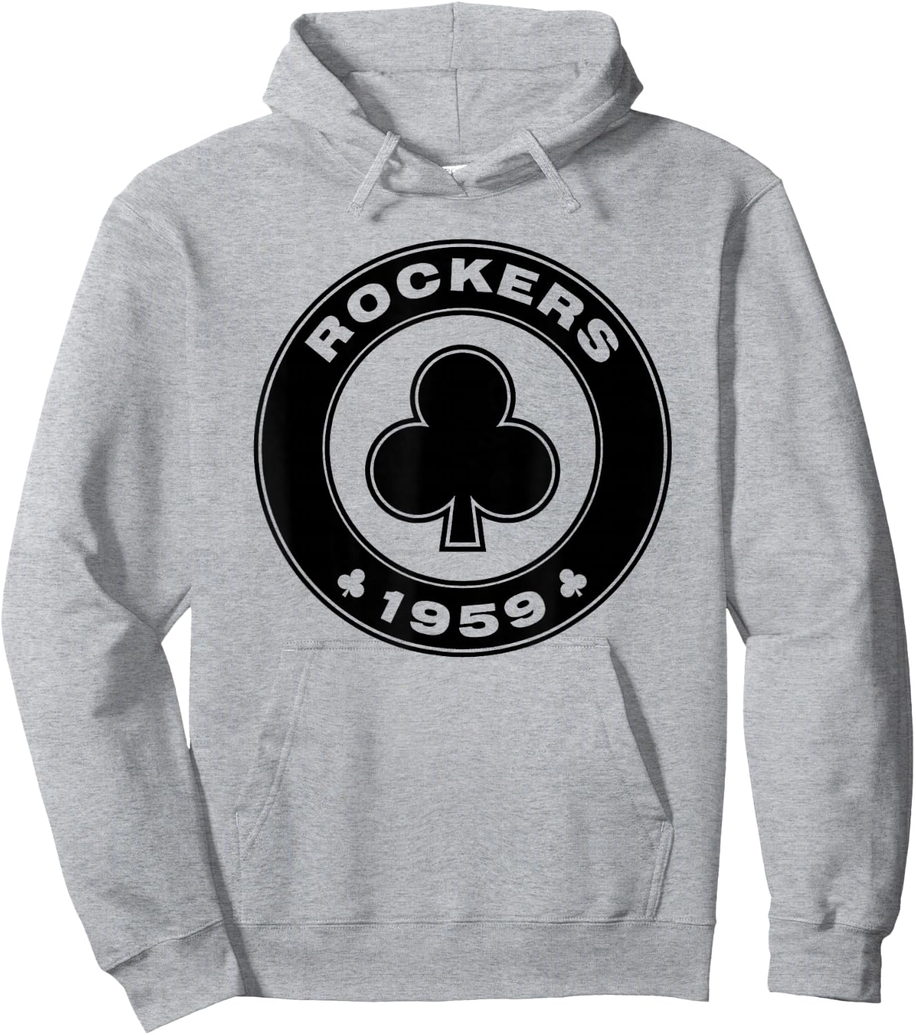 Rocker 1959 Cafe Racer Retro Classic Motorcycle Mod Hoodie - Hoodie | Ash