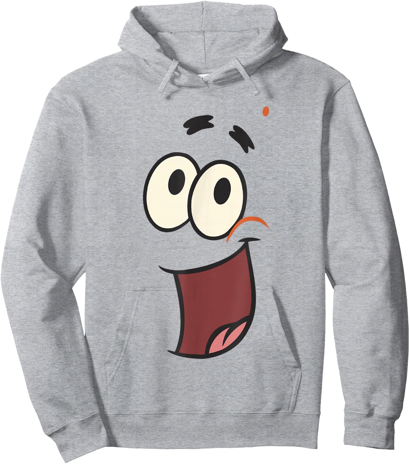 Spongebob Squarepants Patrick Star Large Face Costume Hoodie - Hoodie | Ash