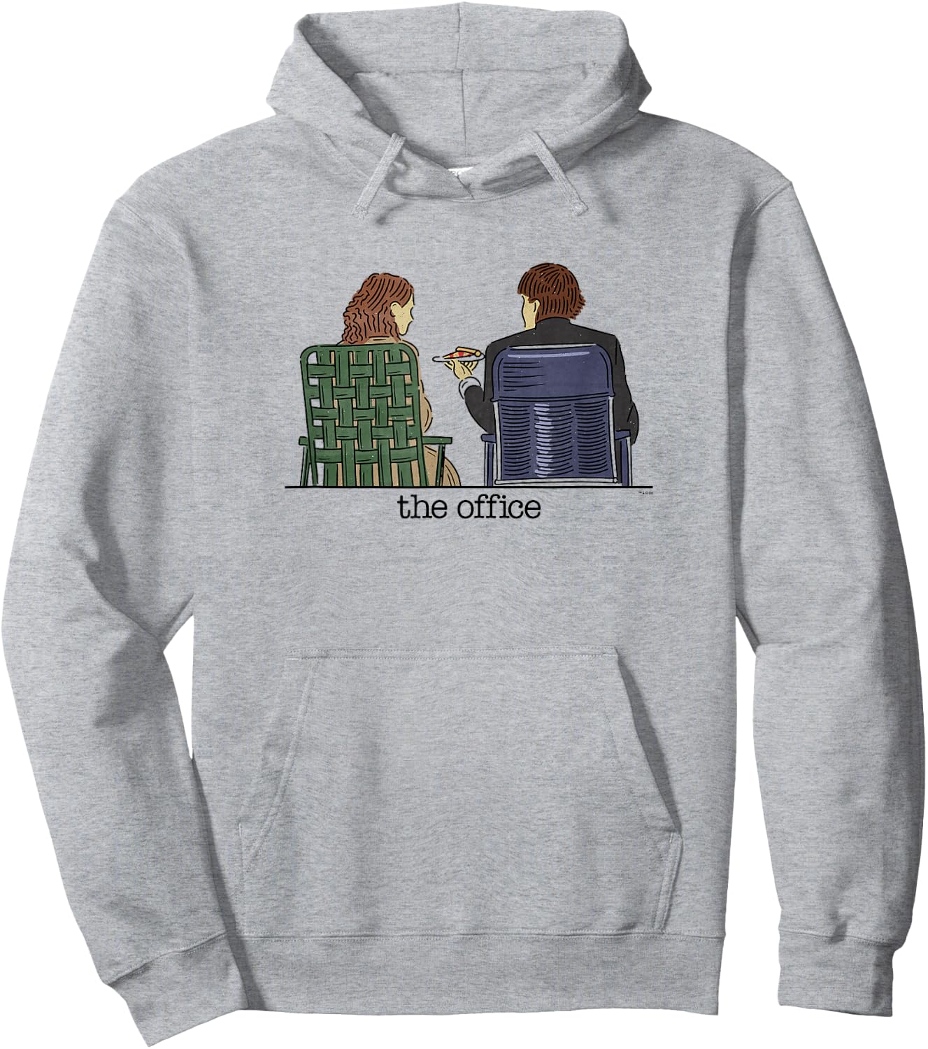 The Office - Jim and Pam Roof Date Hoodie - Hoodie | Ash