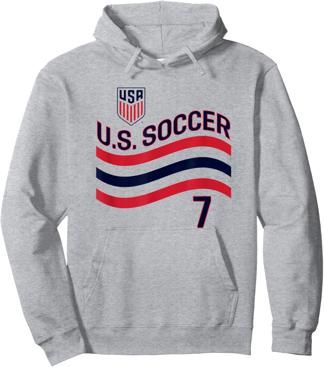 Gio Reyna 7 White USMNT Officially Licensed Hoodie - Hoodie | Ash