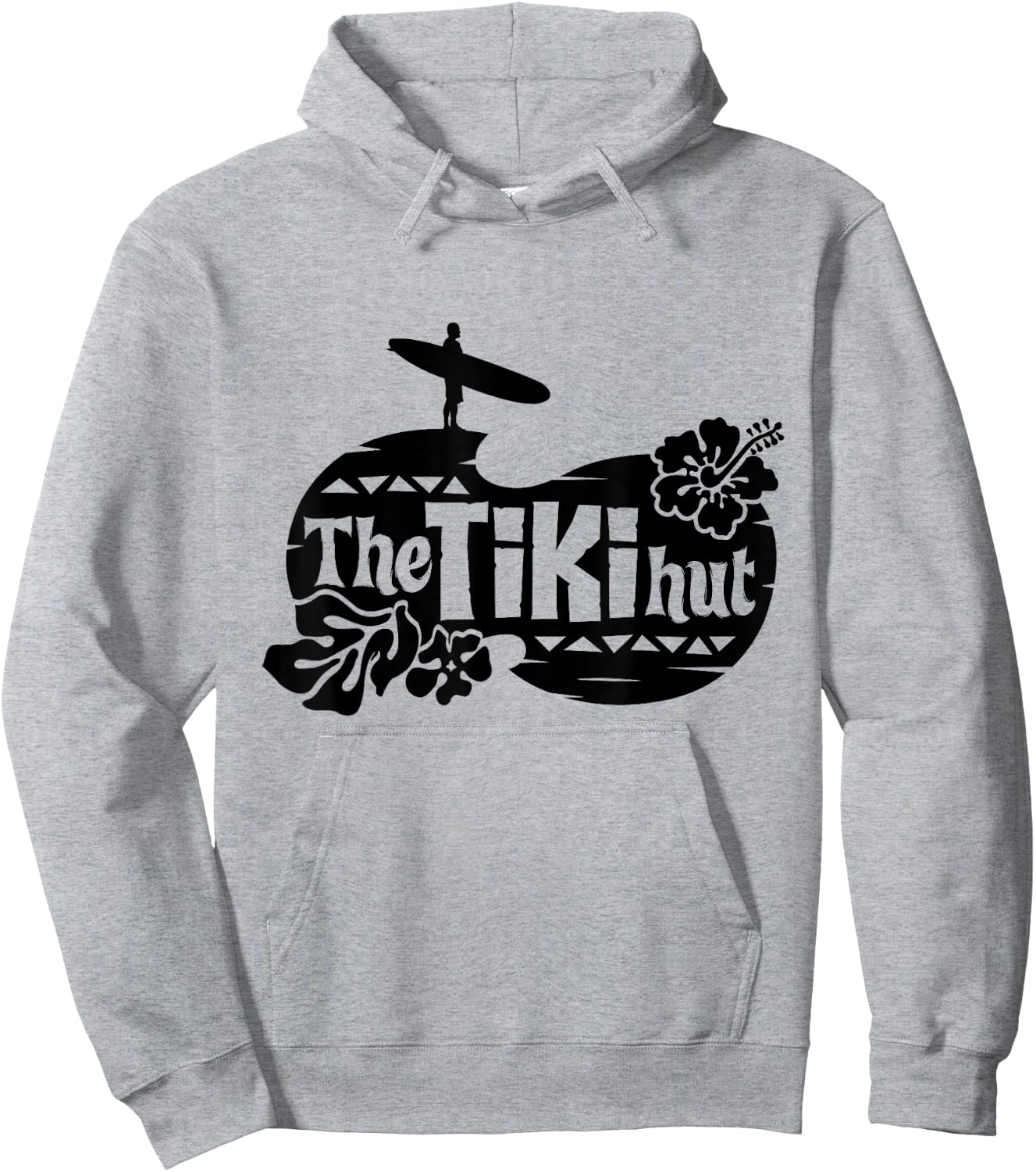 The Tiki Hut - Retro Rockabilly Party Shirt Hawaiian Hoodie - Hoodie | Ash