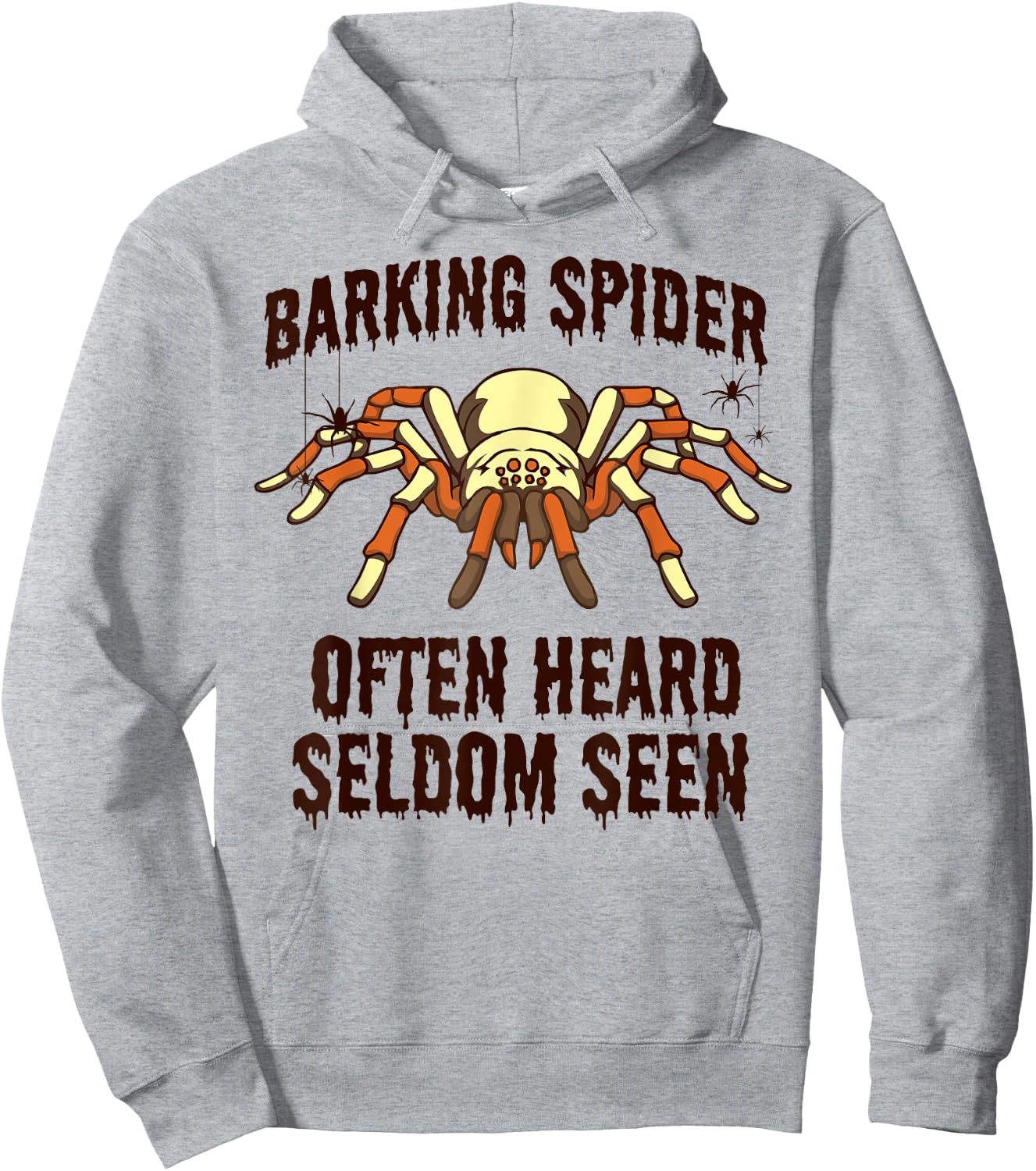 Barking Spider | Halloween Apparel for Dog Lovers Men Women Kids Hoodie - Hoodie | Ash