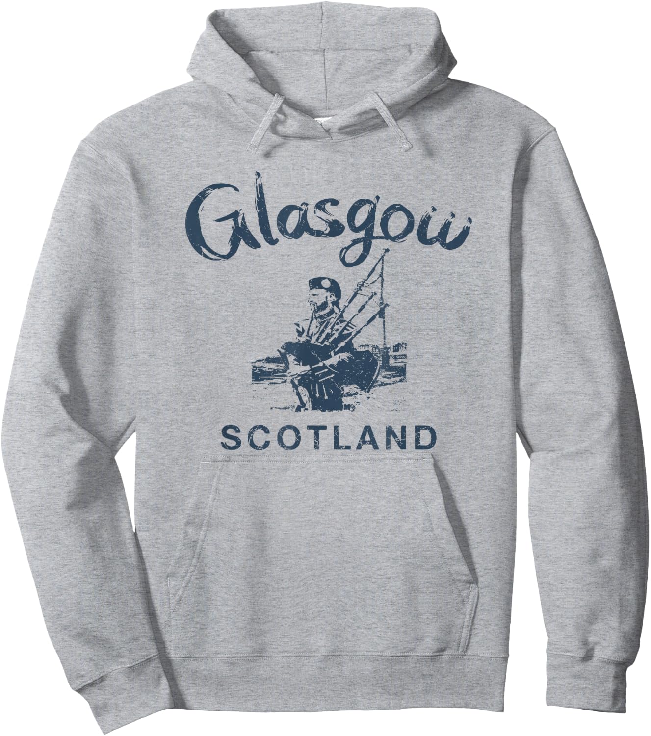 Scotland Glasgow Bagpipes Scottish Vintage Gaelic Hoodie - Hoodie | Ash