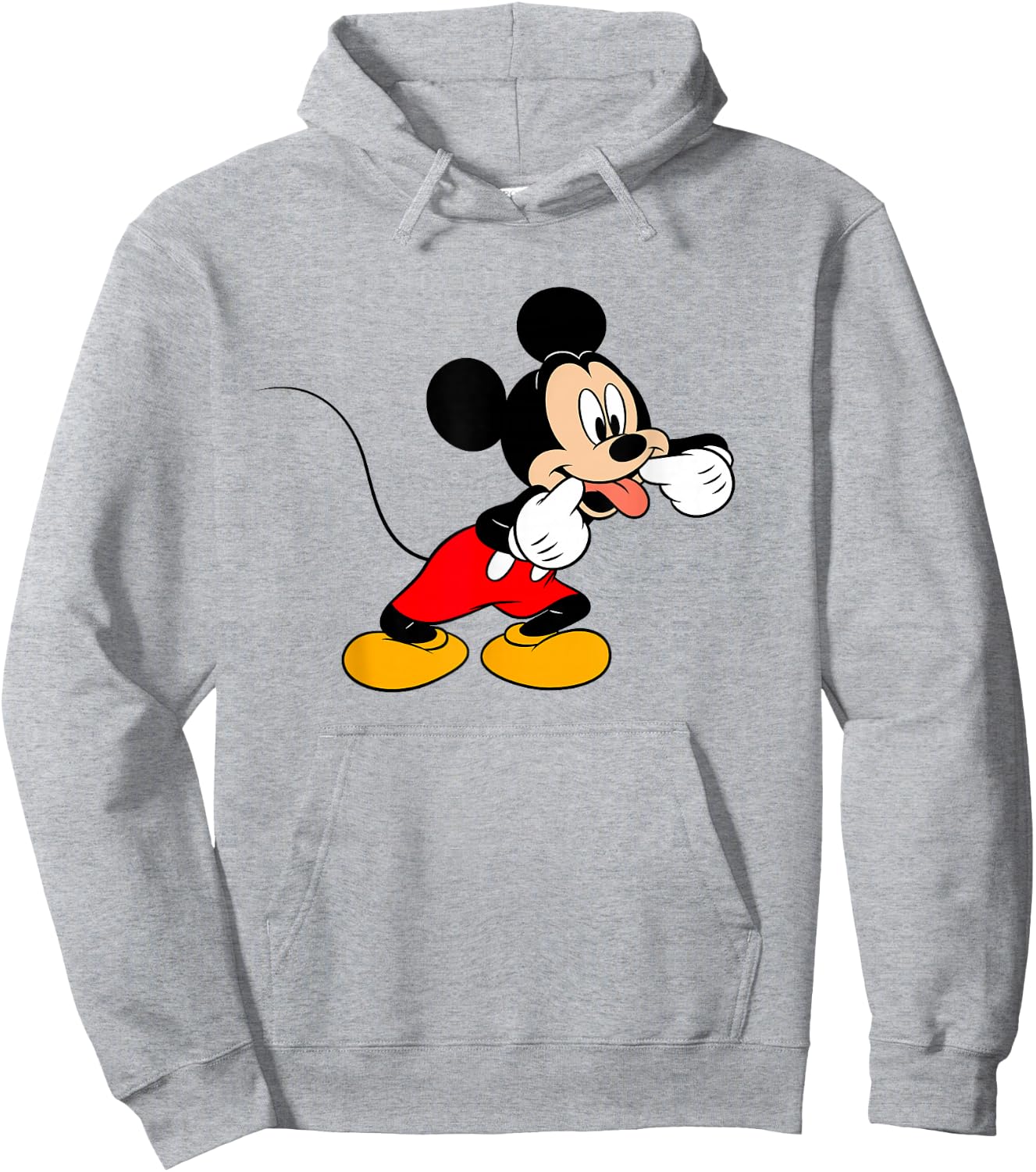 Disney Mickey Mouse Silly Face Hoodie - Hoodie | Ash