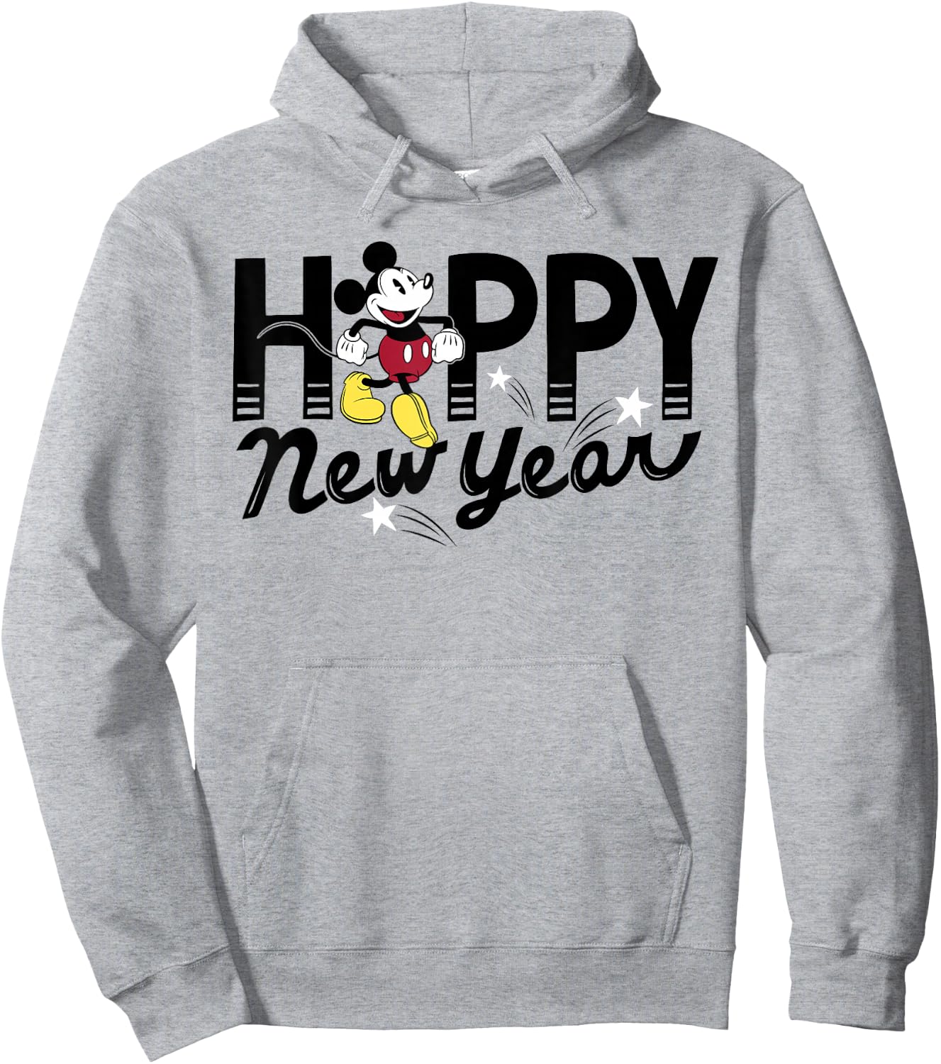 Disney Mickey Mouse Happy New Year Hoodie - Hoodie | Ash