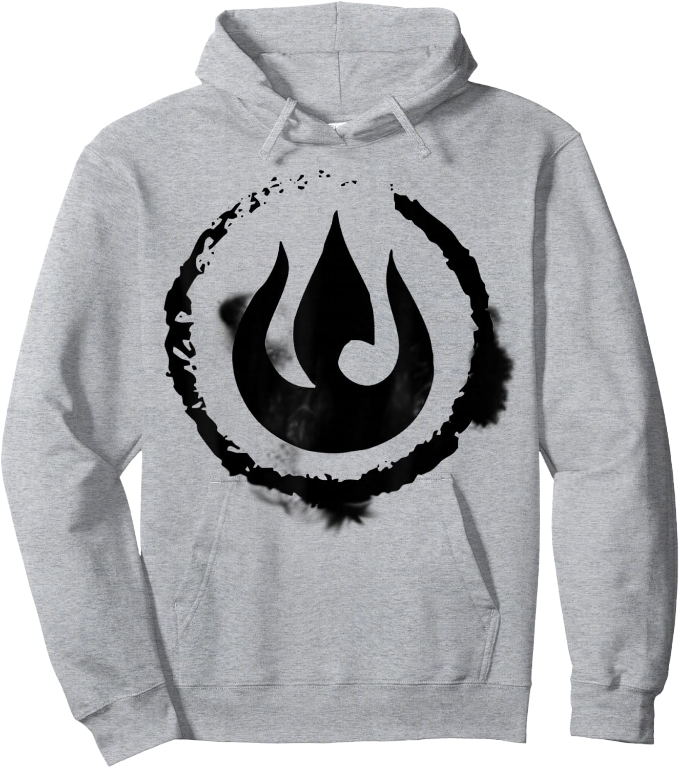 The Legend of Korra Fire Nation Symbol Sketch Hoodie - Hoodie | Ash