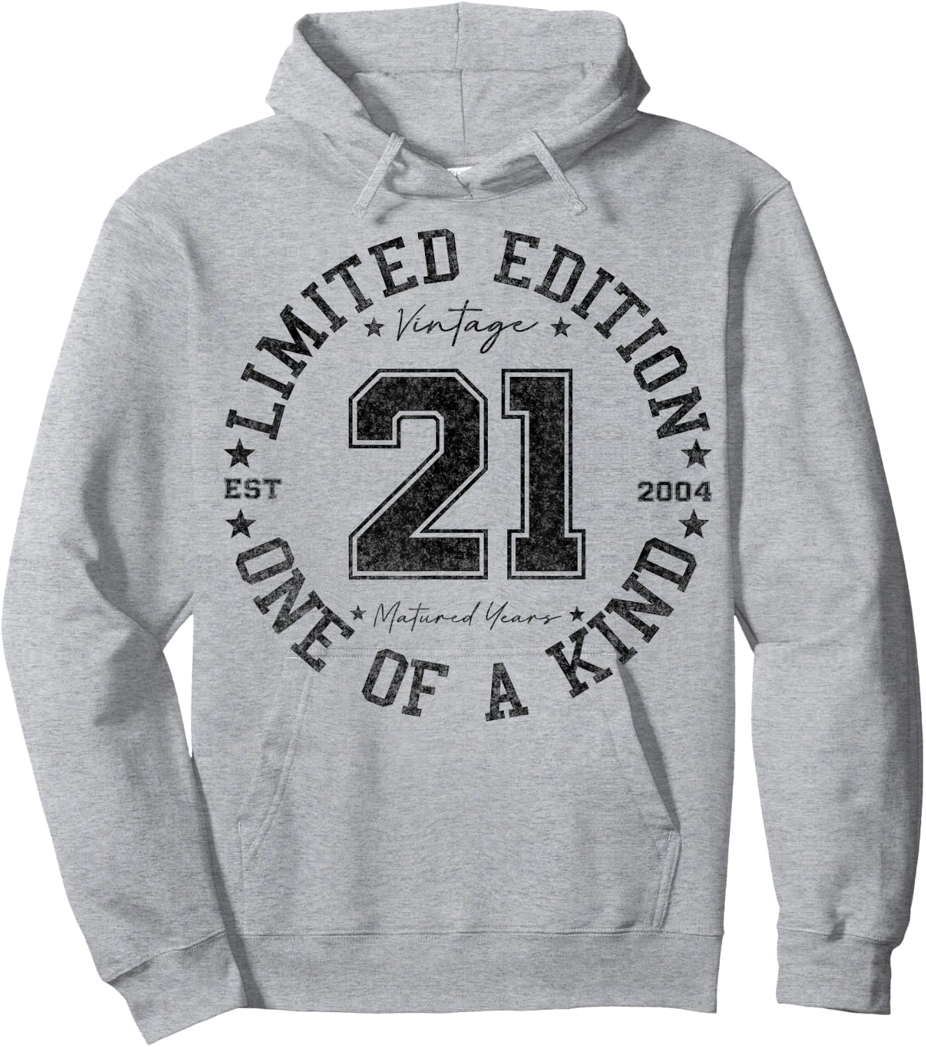 21 Year Old Gifts Vintage 2004 Limited Edition 21st Birthday Hoodie - Hoodie | Ash